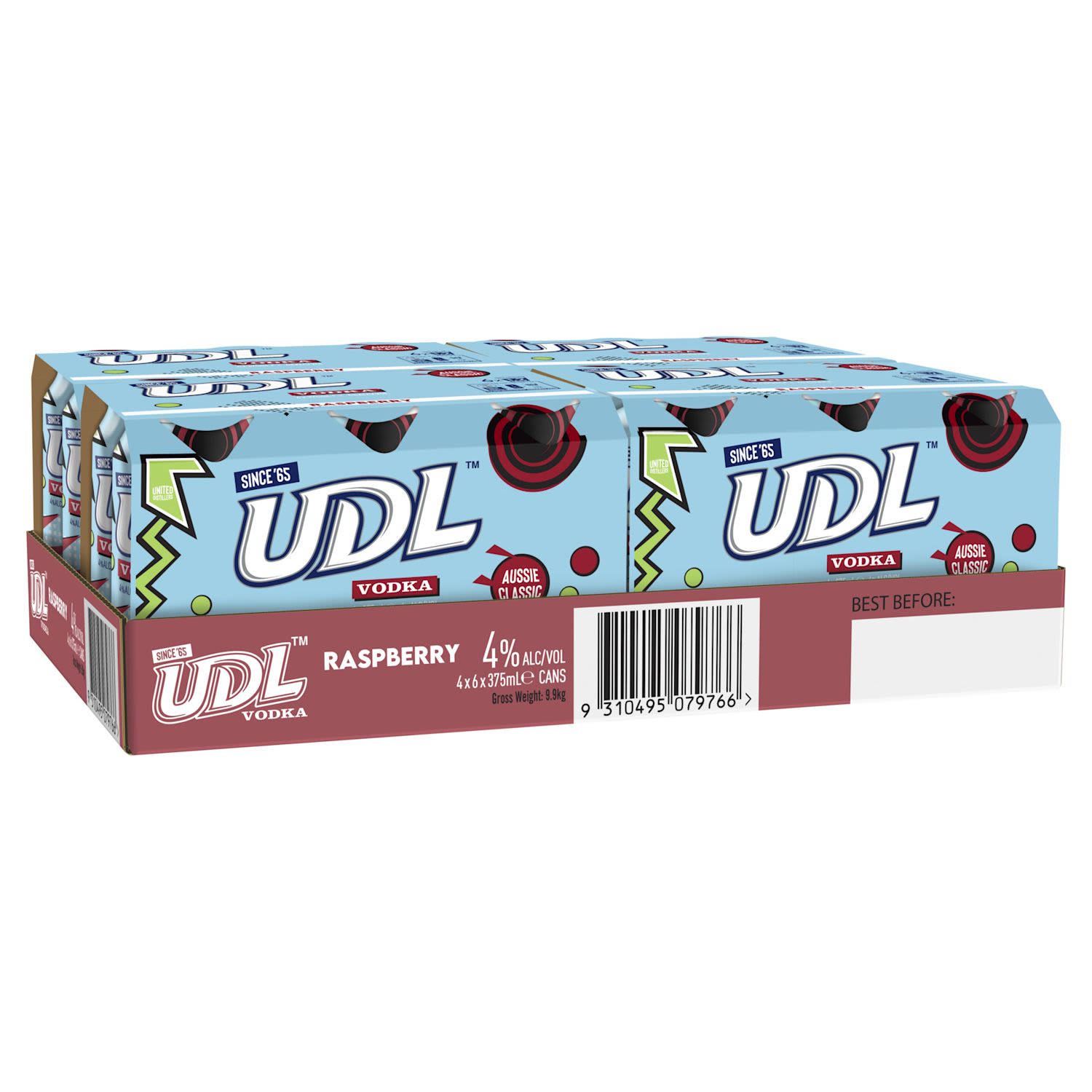 UDL Vodka & Raspberry 24x375mL