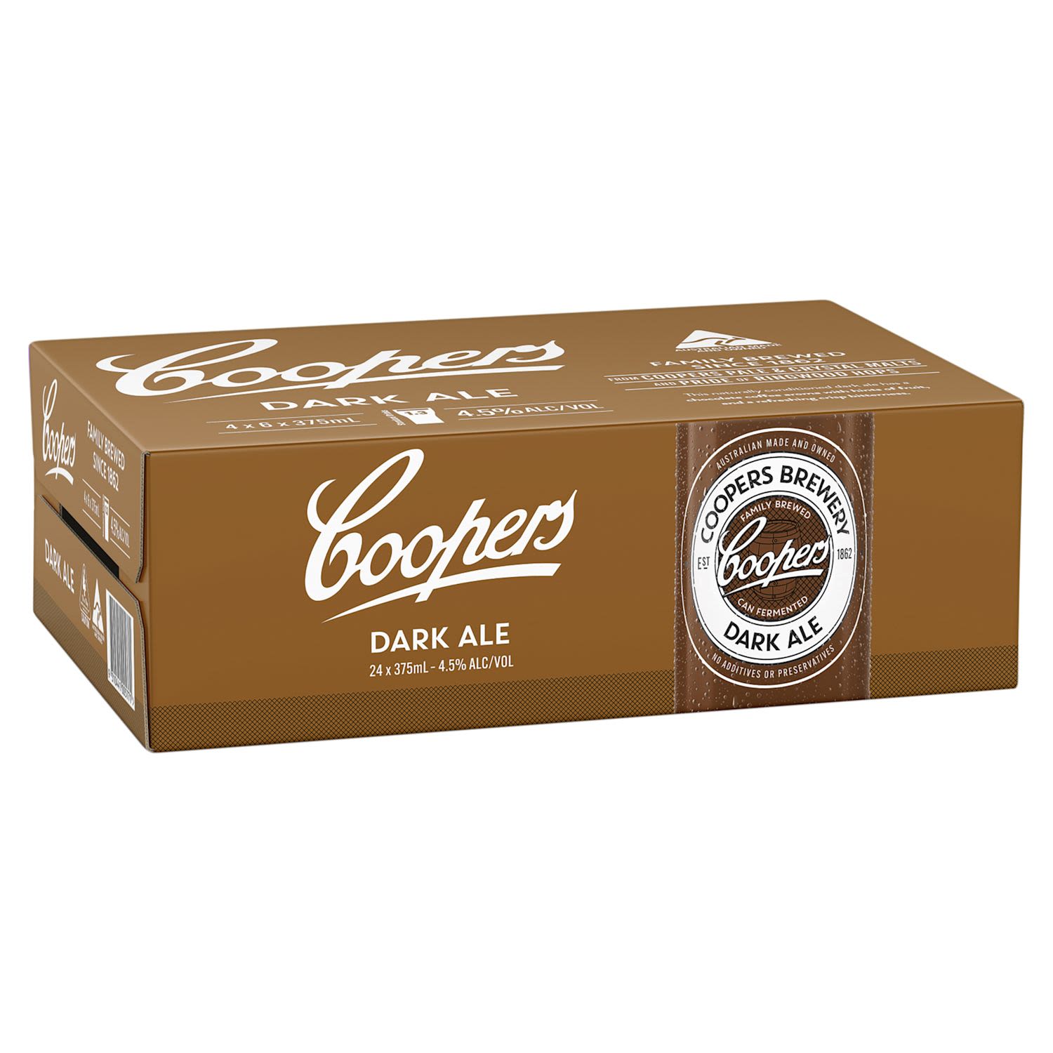 Coopers Dark Ale Can 375mL 24 Pack