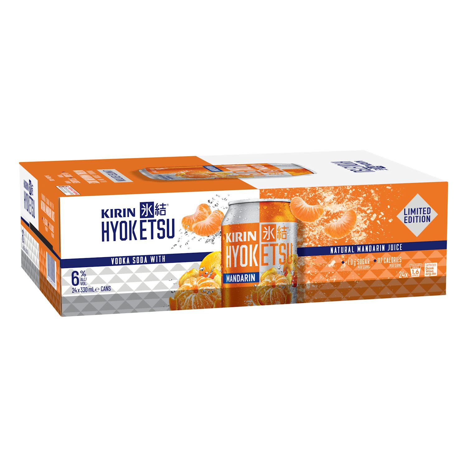 Kirin Hyoketsu Madarin 6% Can 330mL 24 Pack