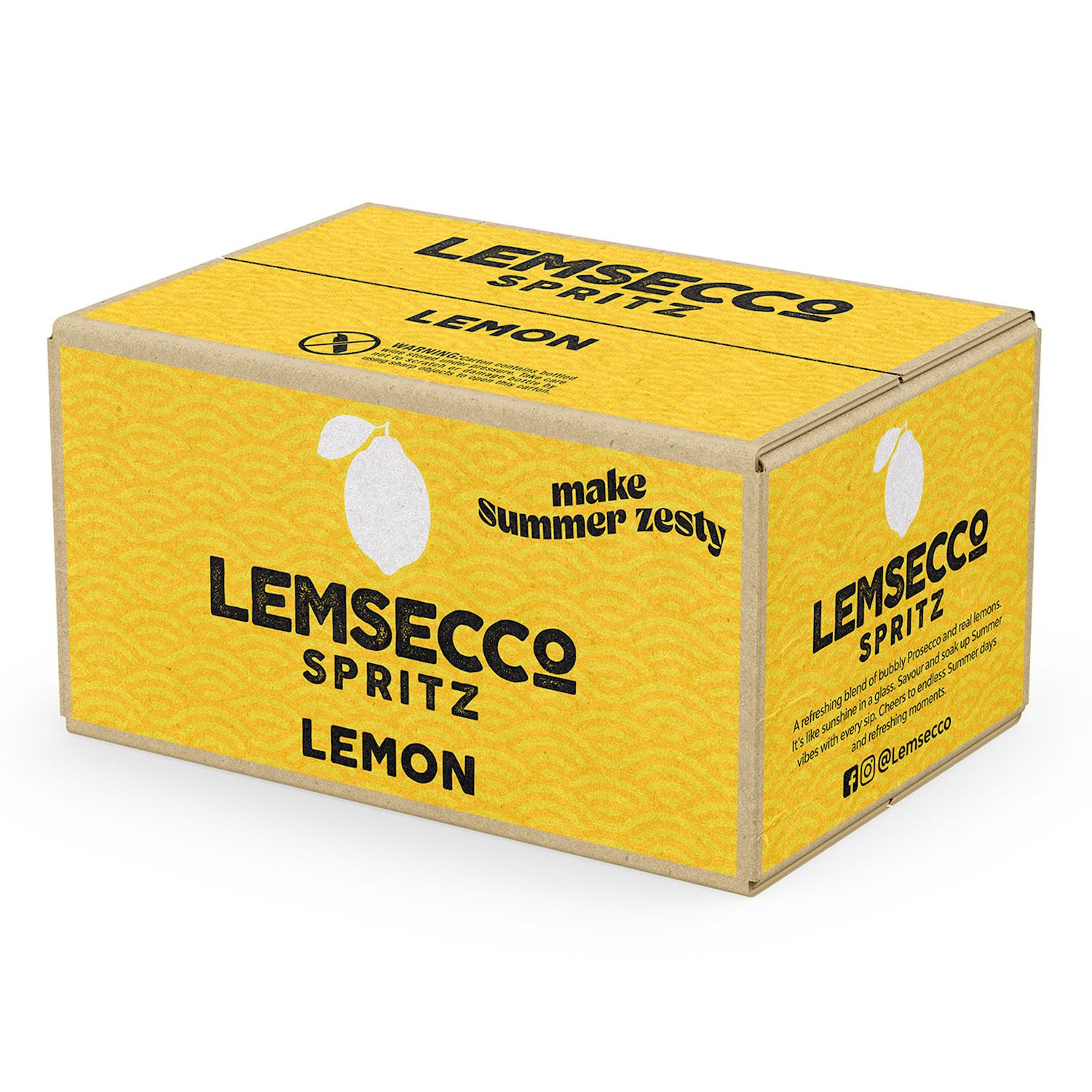 Lemsecco Spritz Lemon Bottle 200mL 24 Pack
