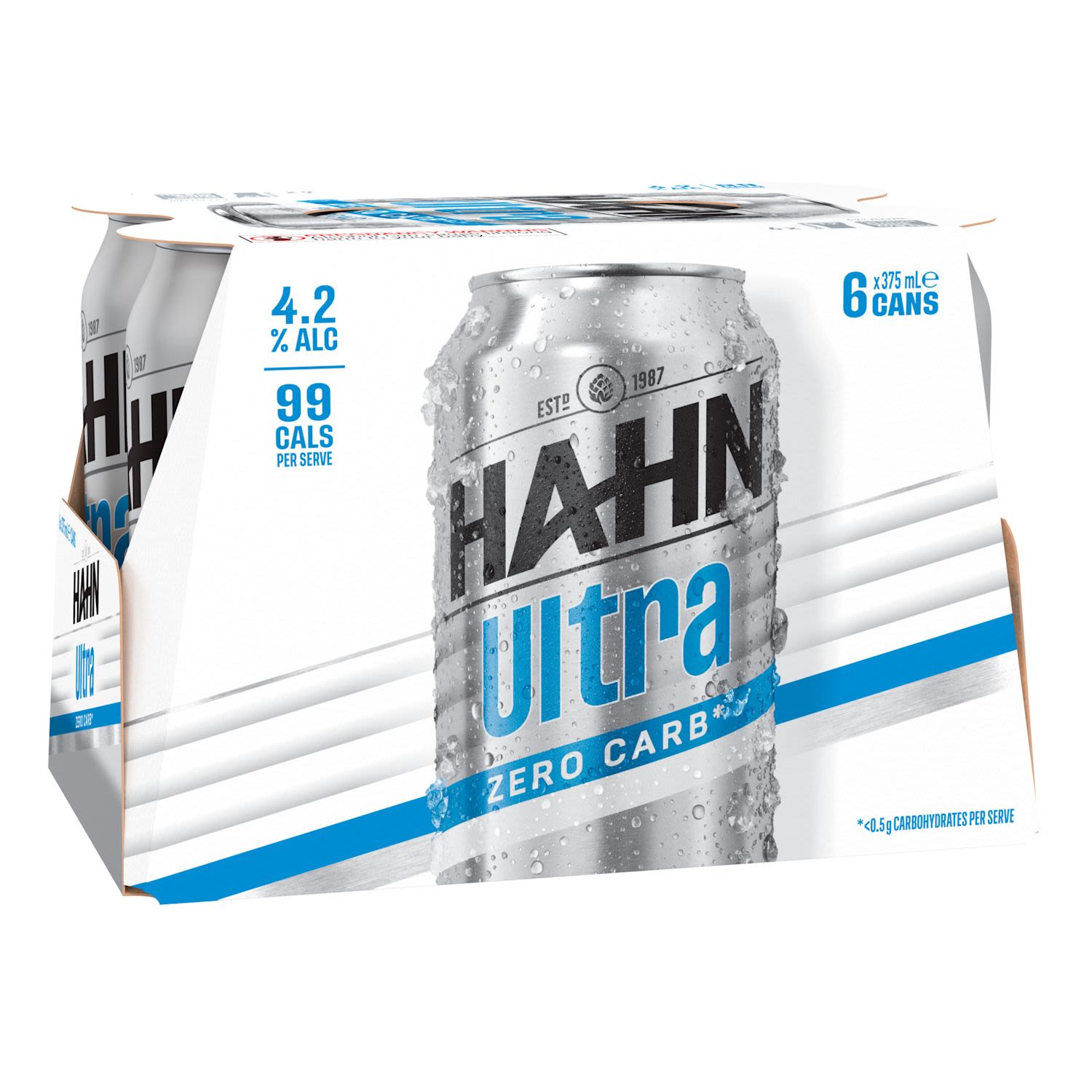 Hahn Ultra Can 375mL 6 Pack