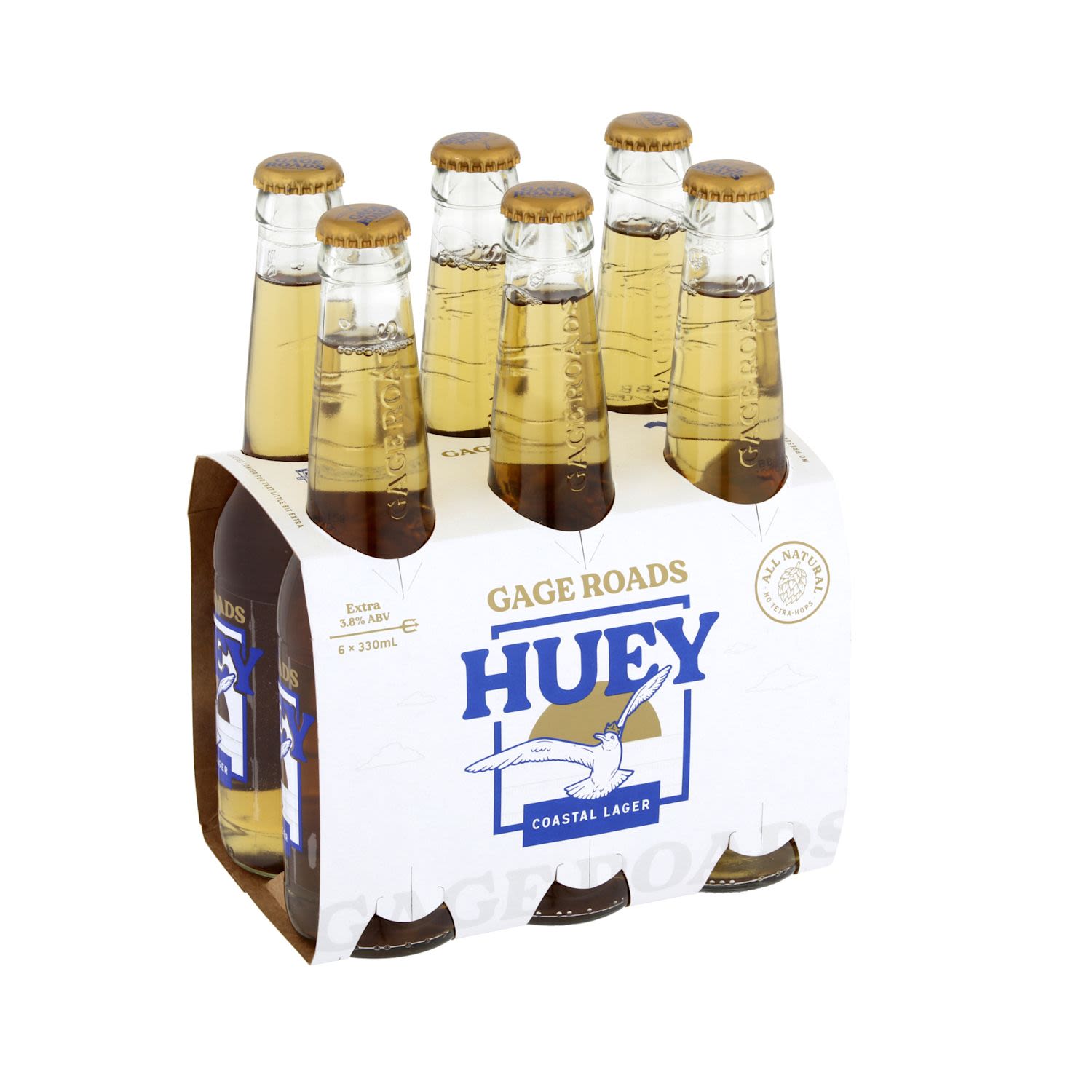 Gage Roads Huey Coastal Lager Bottle 330mL 6 Pack