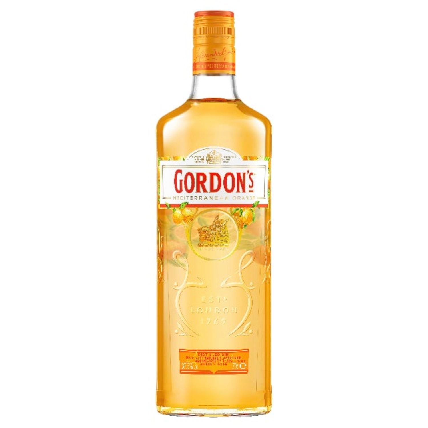 Inspired by a 1929 Gordon’s recipe. Made with the highest quality ingredients and using only natural flavours, it’s perfectly crafted to balance the juniper notes and refreshing taste of Gordon’s with a juicy & fresh Mediterranean orange taste. Perfect for social occasions with great food and great company.<br /> <br />Alcohol Volume: 37.50%<br /><br />Pack Format: Bottle<br /><br />Standard Drinks: 21</br /><br />Pack Type: Bottle<br /><br />Country of Origin: United Kingdom<br />