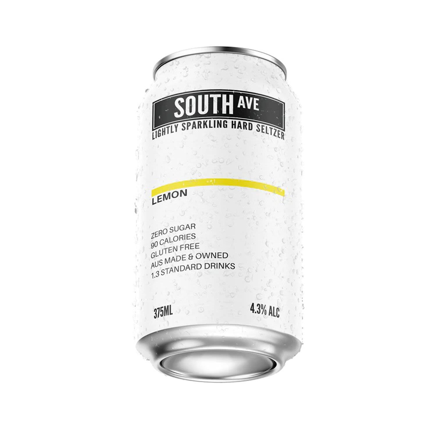 South Ave Lemon Seltzer Can 375mL