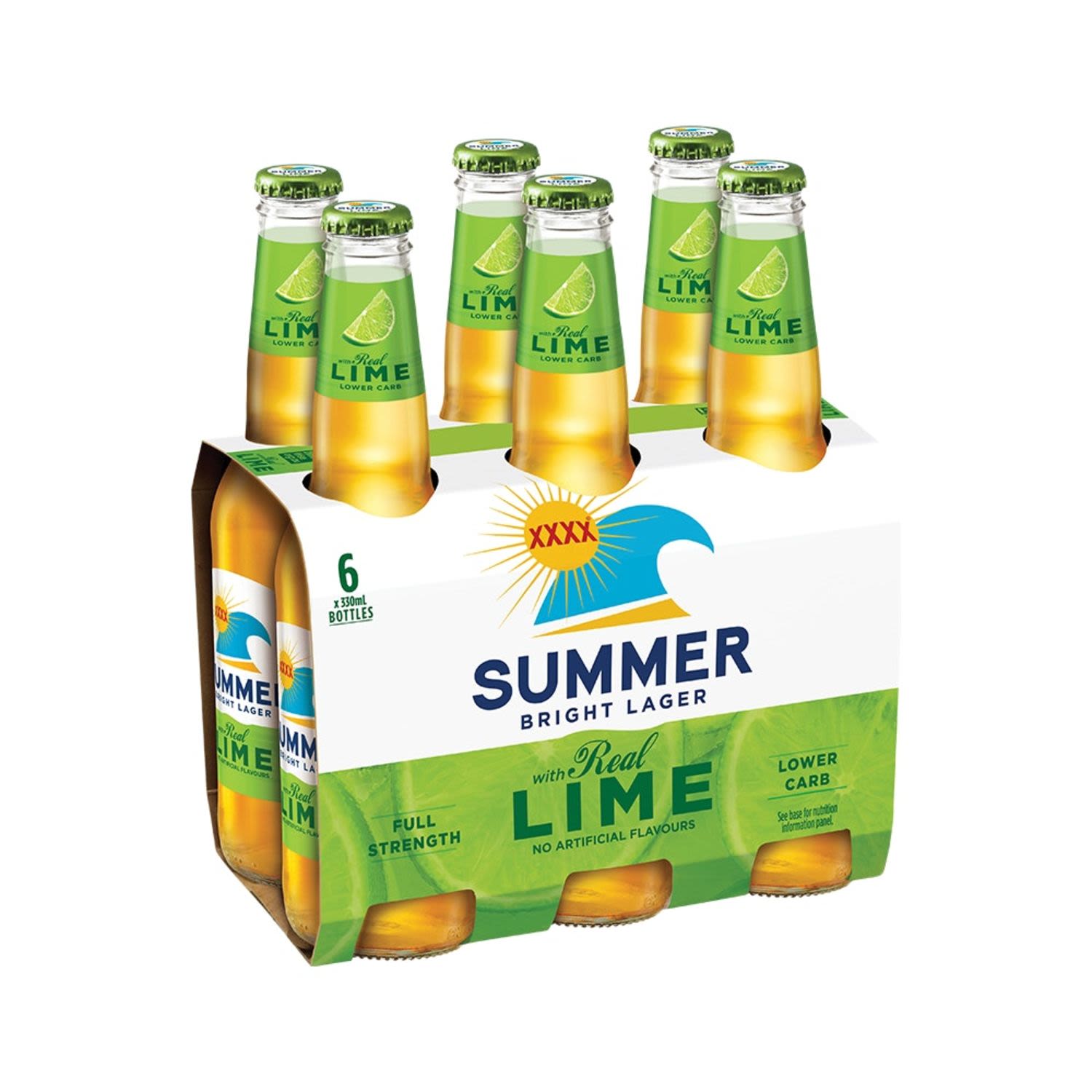 We've added a dash of Lime to XXXX Summer Bright Lager to give you a light, bright lager that is always easy to drink without sacrificing flavour.<br /> <br />Alcohol Volume: 4.00%<br /><br />Pack Format: 6 Pack<br /><br />Standard Drinks: 1</br /><br />Pack Type: Bottle<br /><br />Country of Origin: Australia<br />