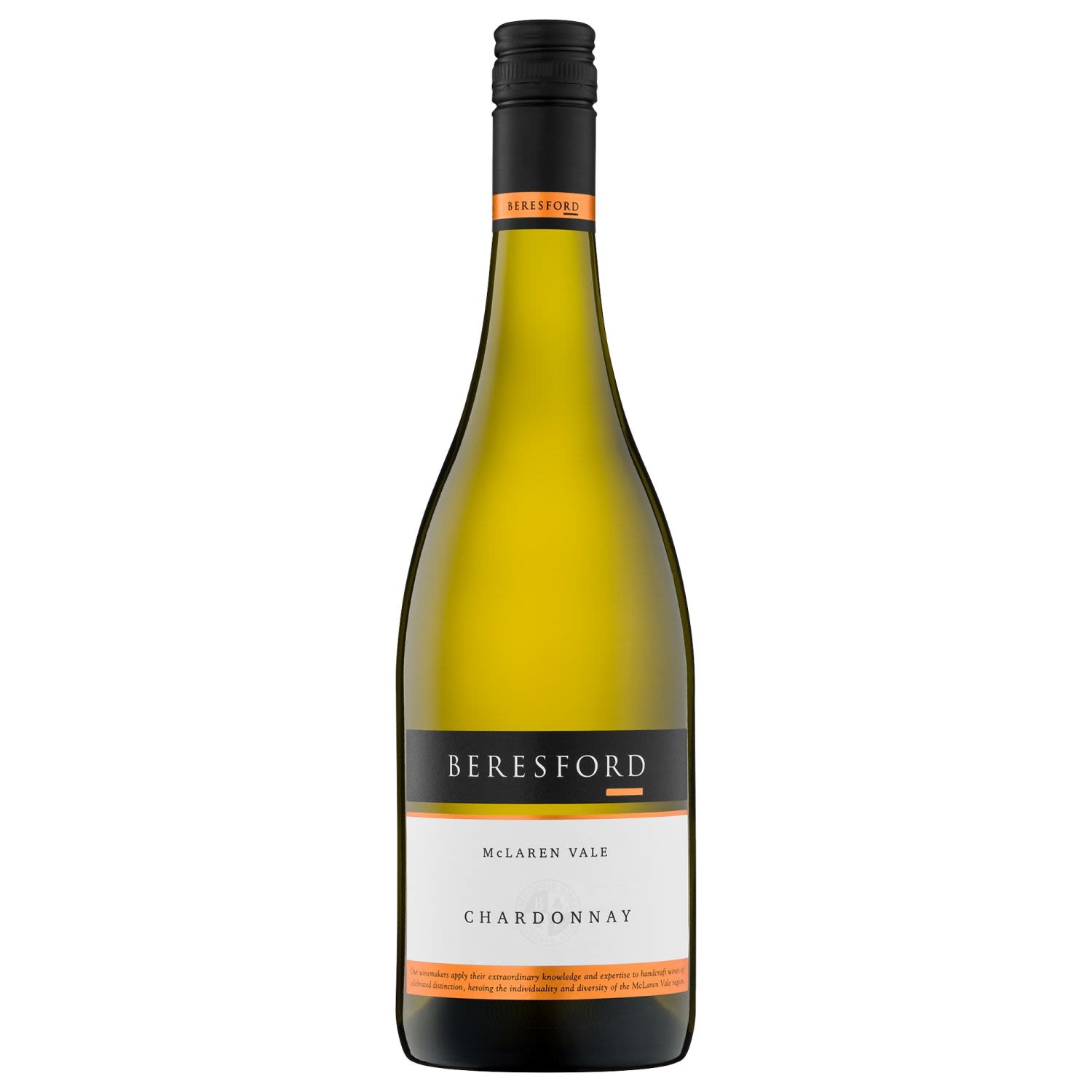 Beresford Classic Chardonnay displays all the hallmarks of what makes McLaren Vale Chardonnay so popular. Peaches, melons, citrus and a creamy mid-palate that carries through to the finish.<br /> <br />Alcohol Volume: 12.60%<br /><br />Pack Format: Bottle<br /><br />Standard Drinks: 7.5</br /><br />Pack Type: Bottle<br /><br />Country of Origin: Australia<br /><br />Region: McLaren Vale<br /><br />Vintage: Vintages Vary<br />