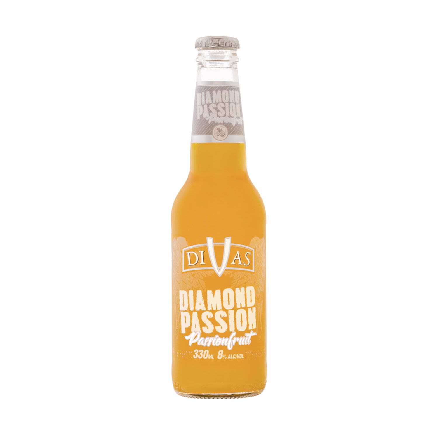 Divas Diamond Passion Passionfruit Bottle 330mL 4 Pack