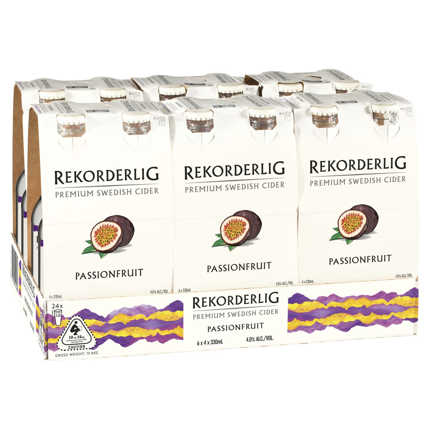 Rekorderlig Passionfruit Cider Bottle 330mL 24 Pack