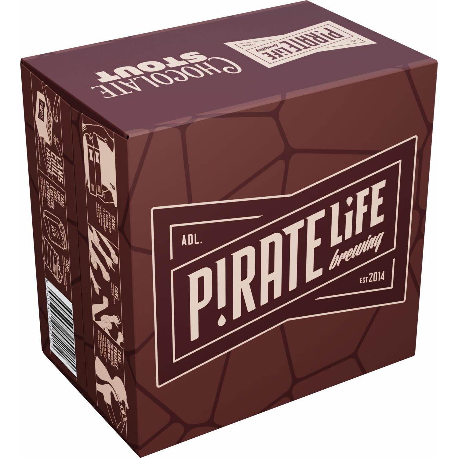 Pirate Life Chocolate Stout Can 500mL 16 Pack