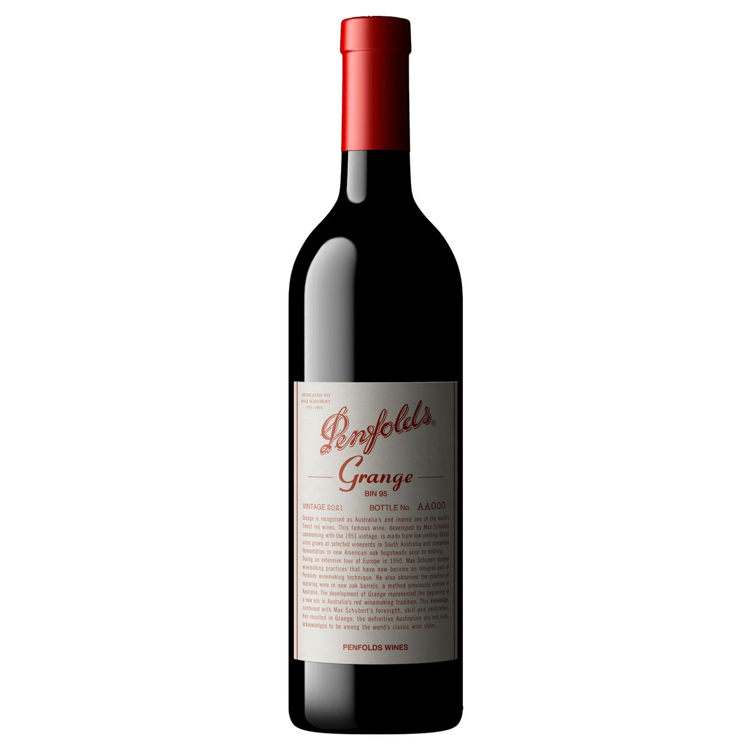 Penfolds Grange Shiraz 2021 750mL Bottle