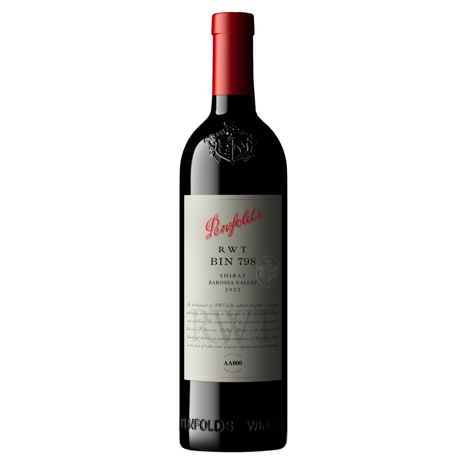 Penfolds RWT Bin 798 Shiraz 2023 750mL Bottle