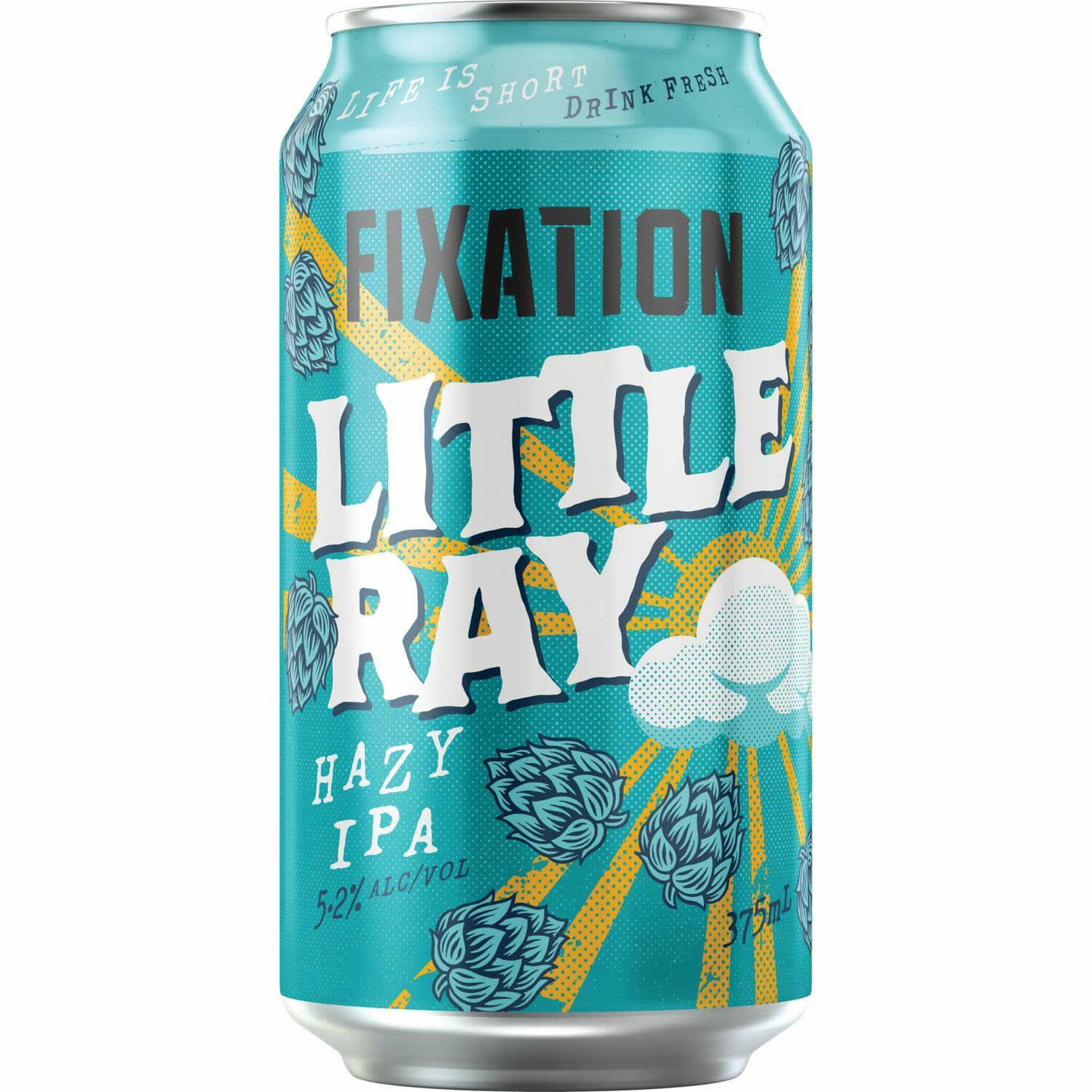 Fixation Little Ray Hazy IPA Can 375mL Can