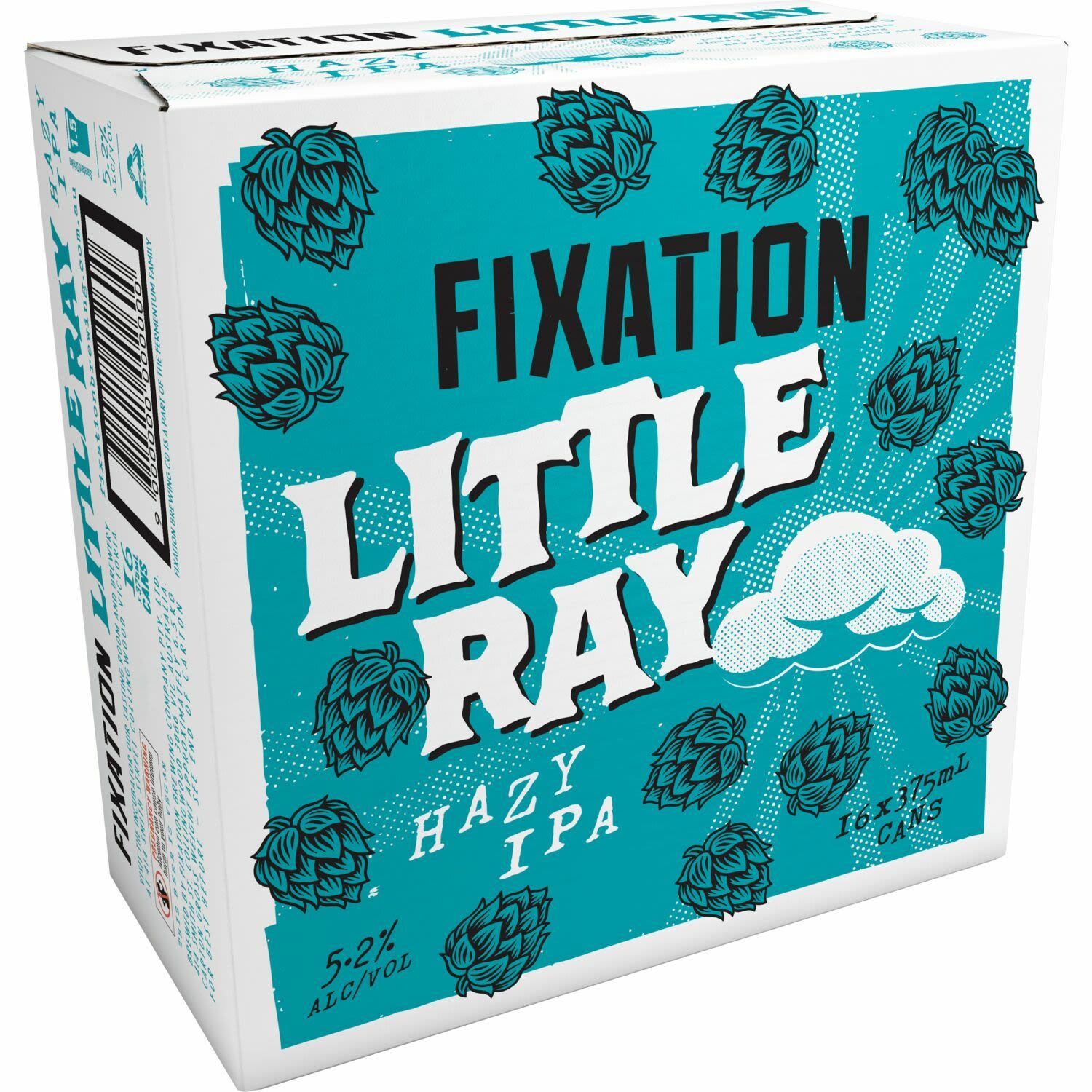 Fixation Little Ray Hazy IPA Can 375mL 16 Pack