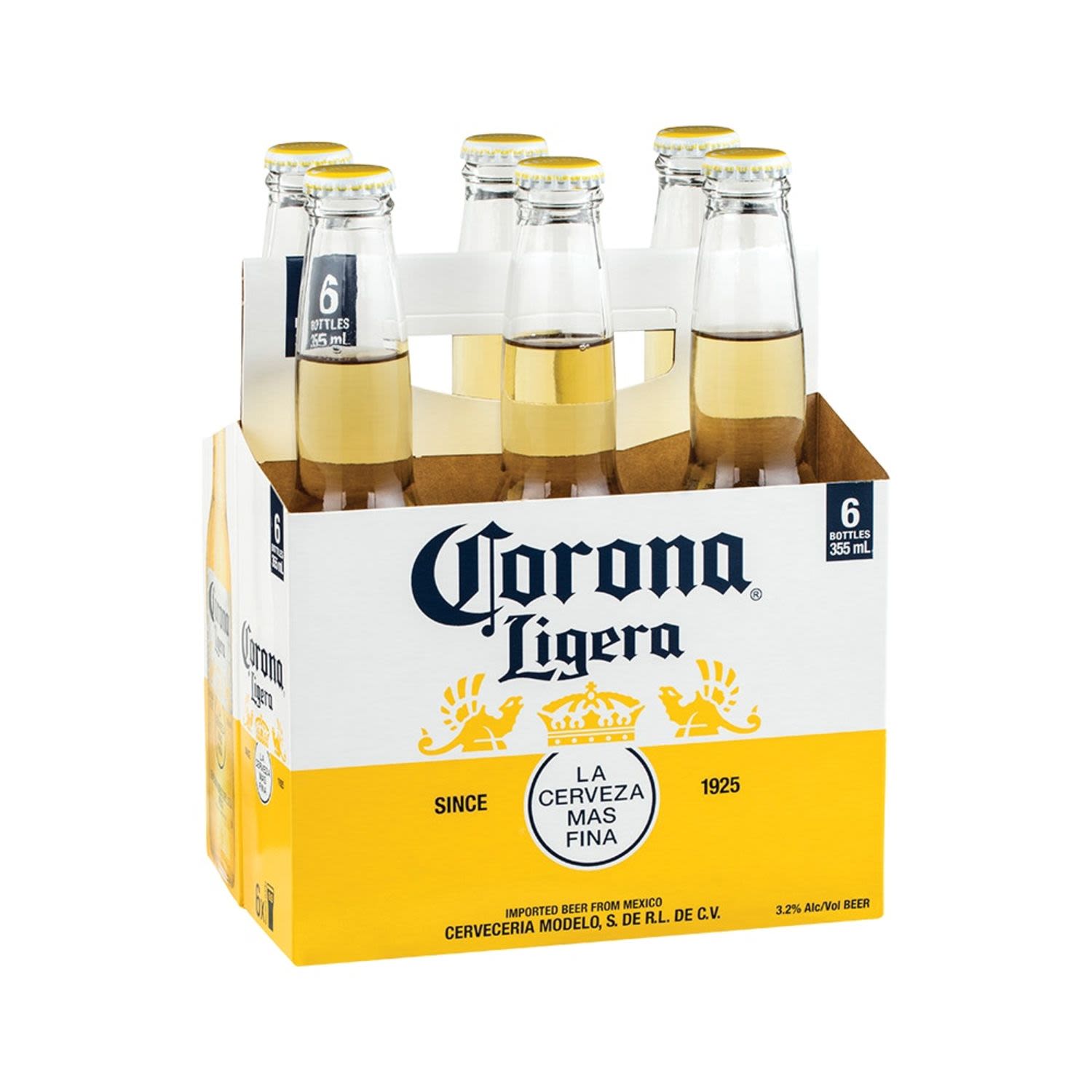 Corona Ligera Bottle 355mL 6 Pack