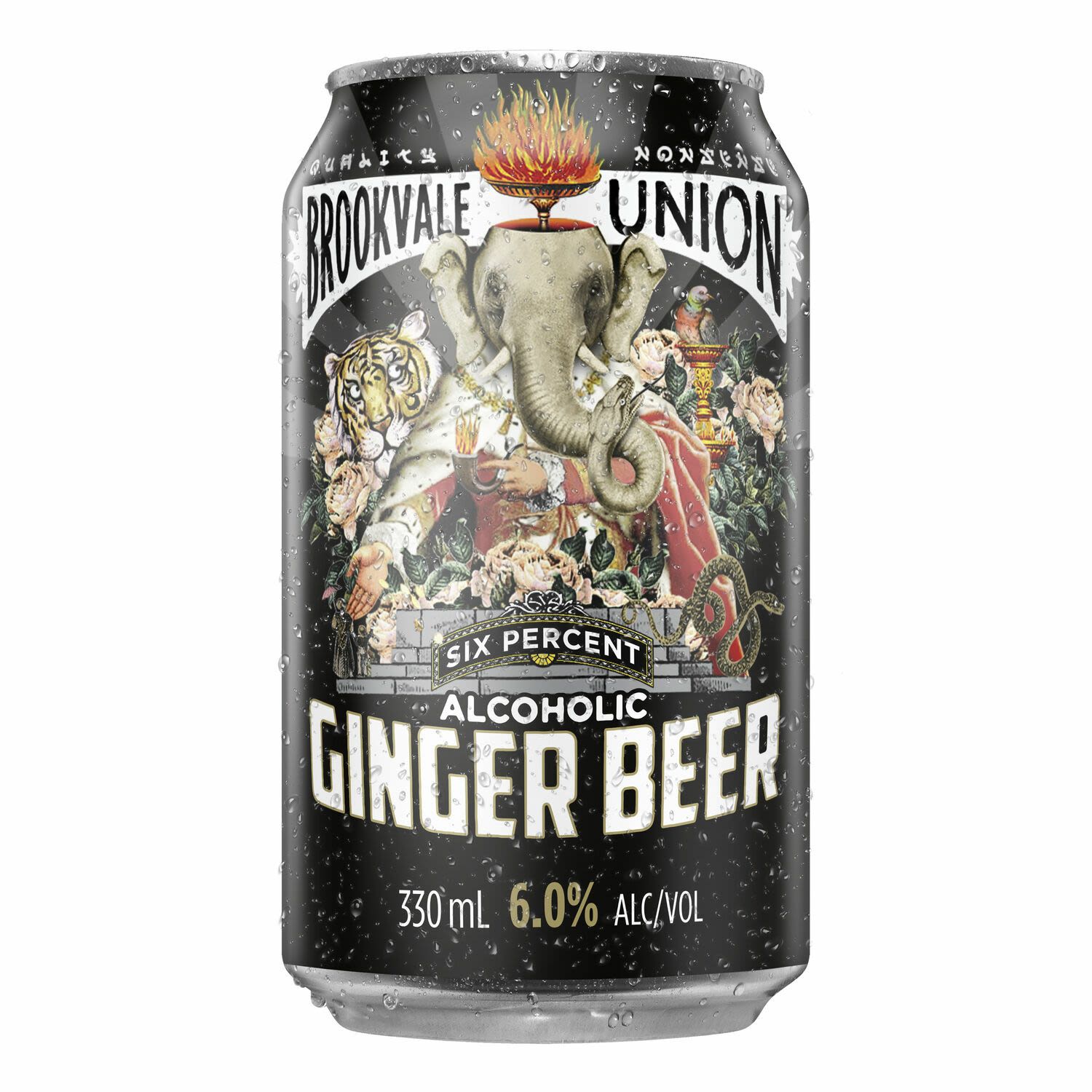 Brookvale Union Ginger Beer 6% Can 330mL - Web Browser Support