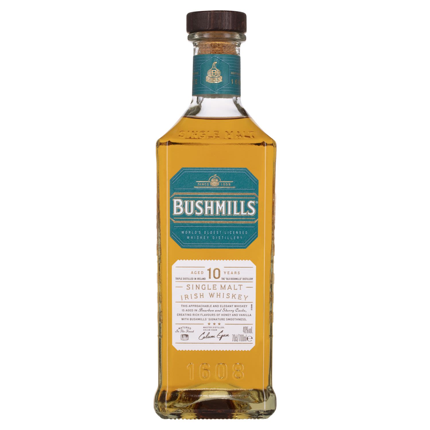 Bushmills 10 Year Old Single Malt Irish Whiskey 700mL Bottle