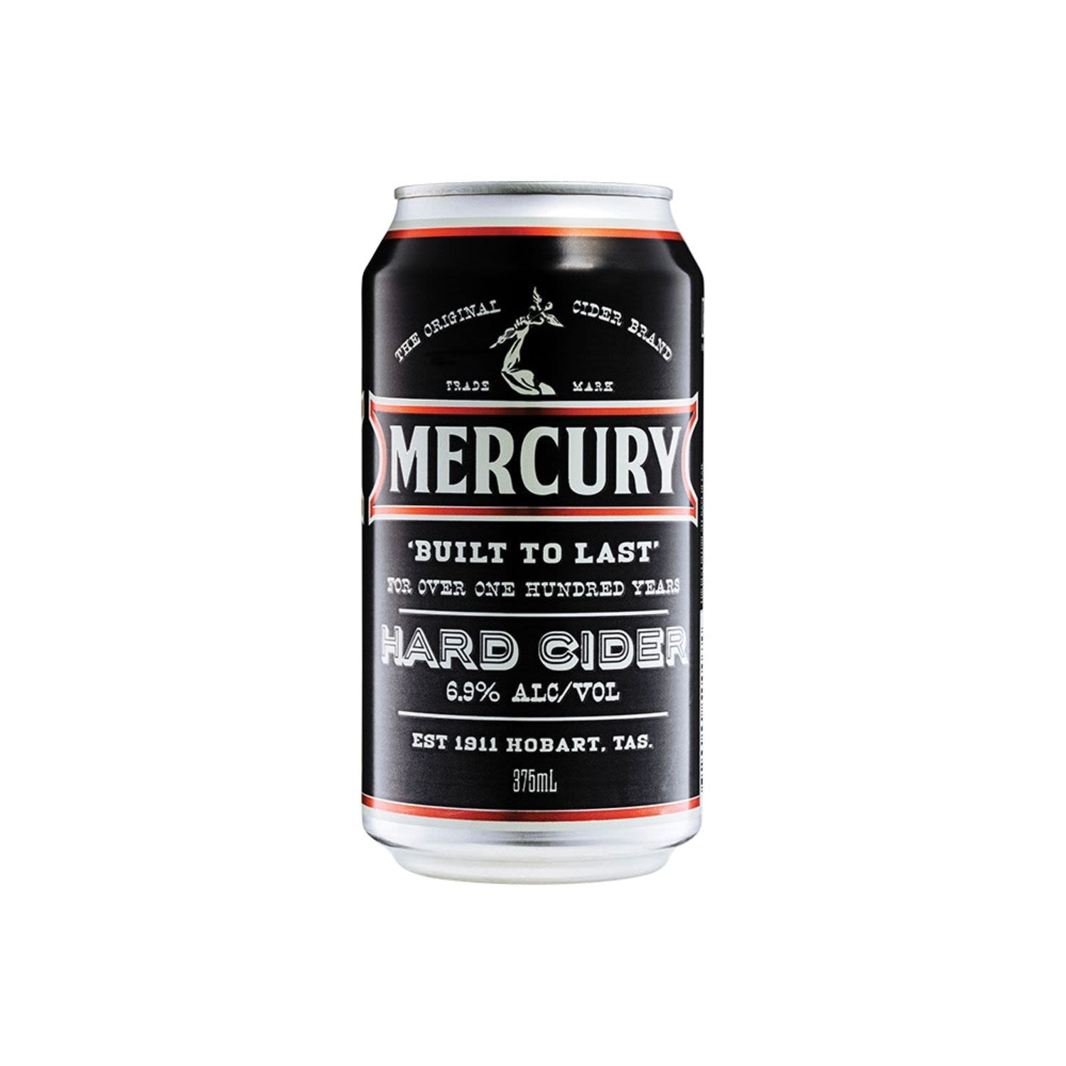 Mercury Hard Cider is inspired by traditional hard ciders. The higher alcohol gives a richer, fuller flavoured taste while still retaining a smooth, crisp finish.<br /> <br />Alcohol Volume: 6.90%<br /><br />Pack Format: Can<br /><br />Standard Drinks: 2</br /><br />Pack Type: Can<br /><br />Country of Origin: Australia<br />