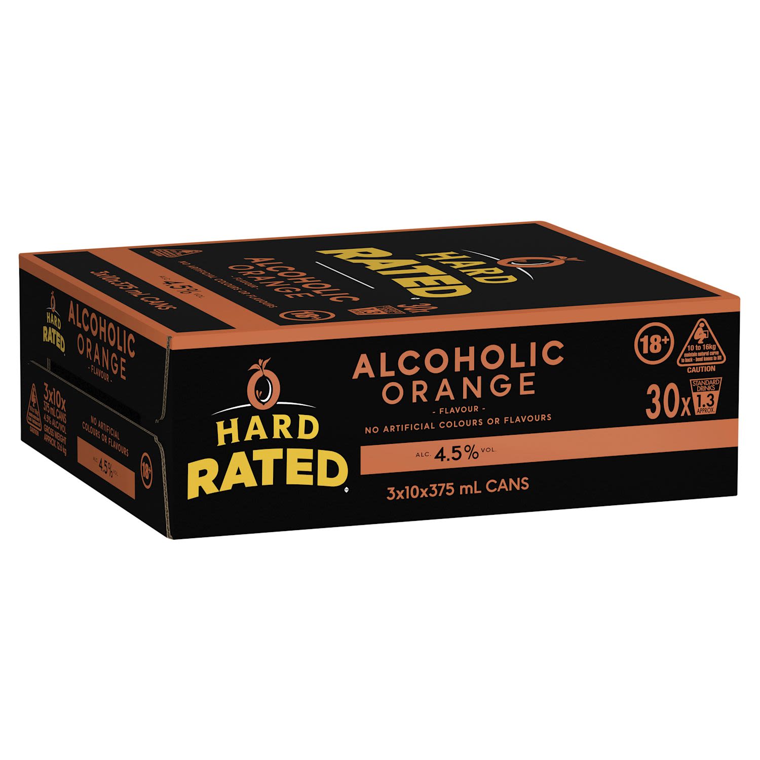 Hard Rated Orange Can 375mL 3x10 Pack