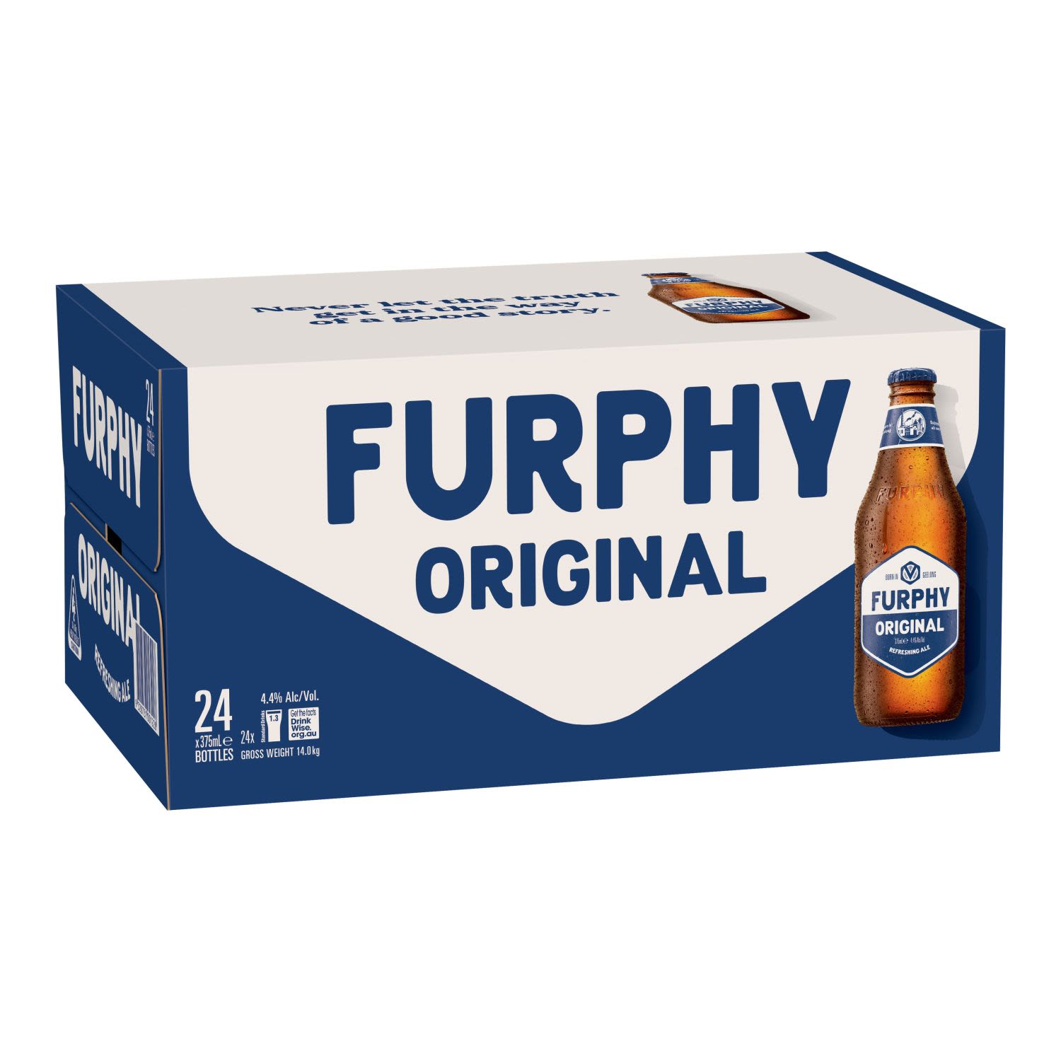 Furphy Refreshing Ale Bottle 375mL 24 Pack
