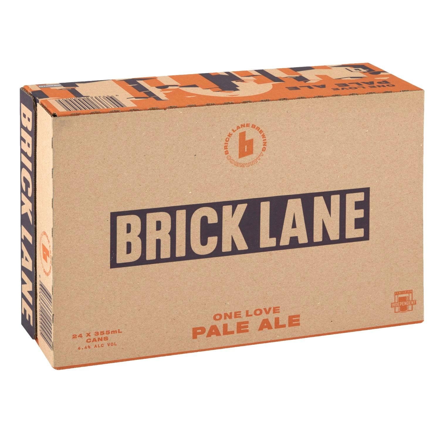 Brick Lane One Love Pale Ale Can 355mL 24 Pack