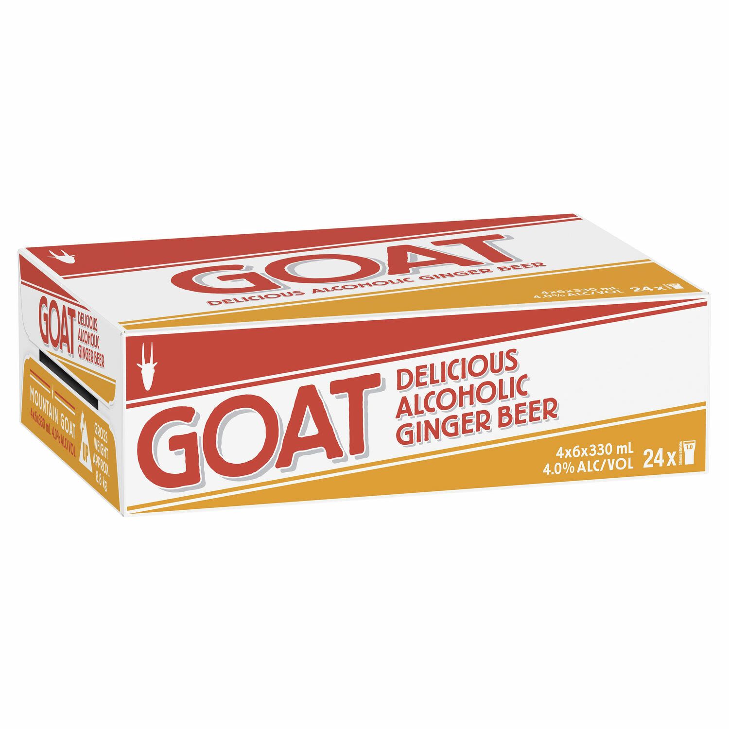 Mountain Goat GOAT Delicious Ginger Beer Can 330mL 24 Pack