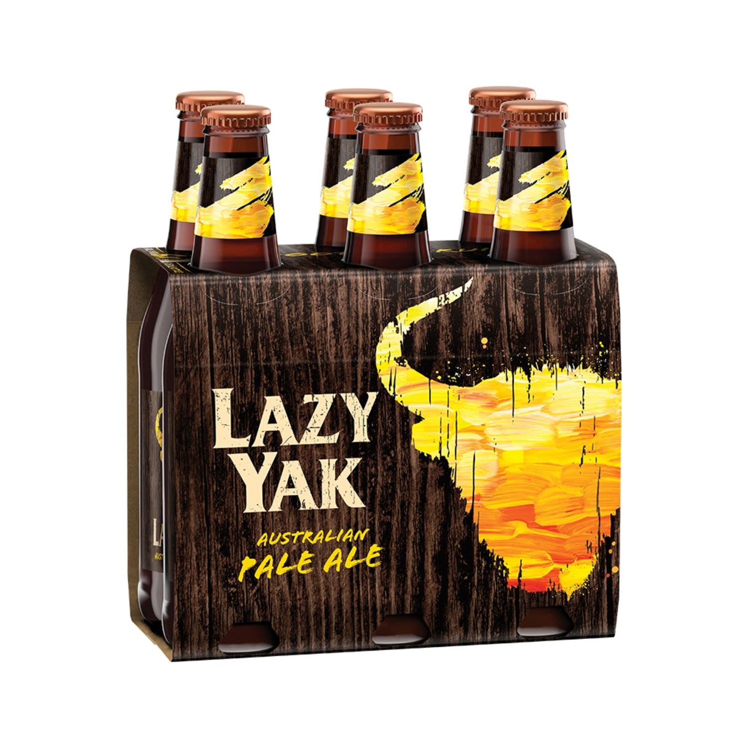 Yak Ales Lazy Yak Session Pale Ale bottle 345mL 6 Pack