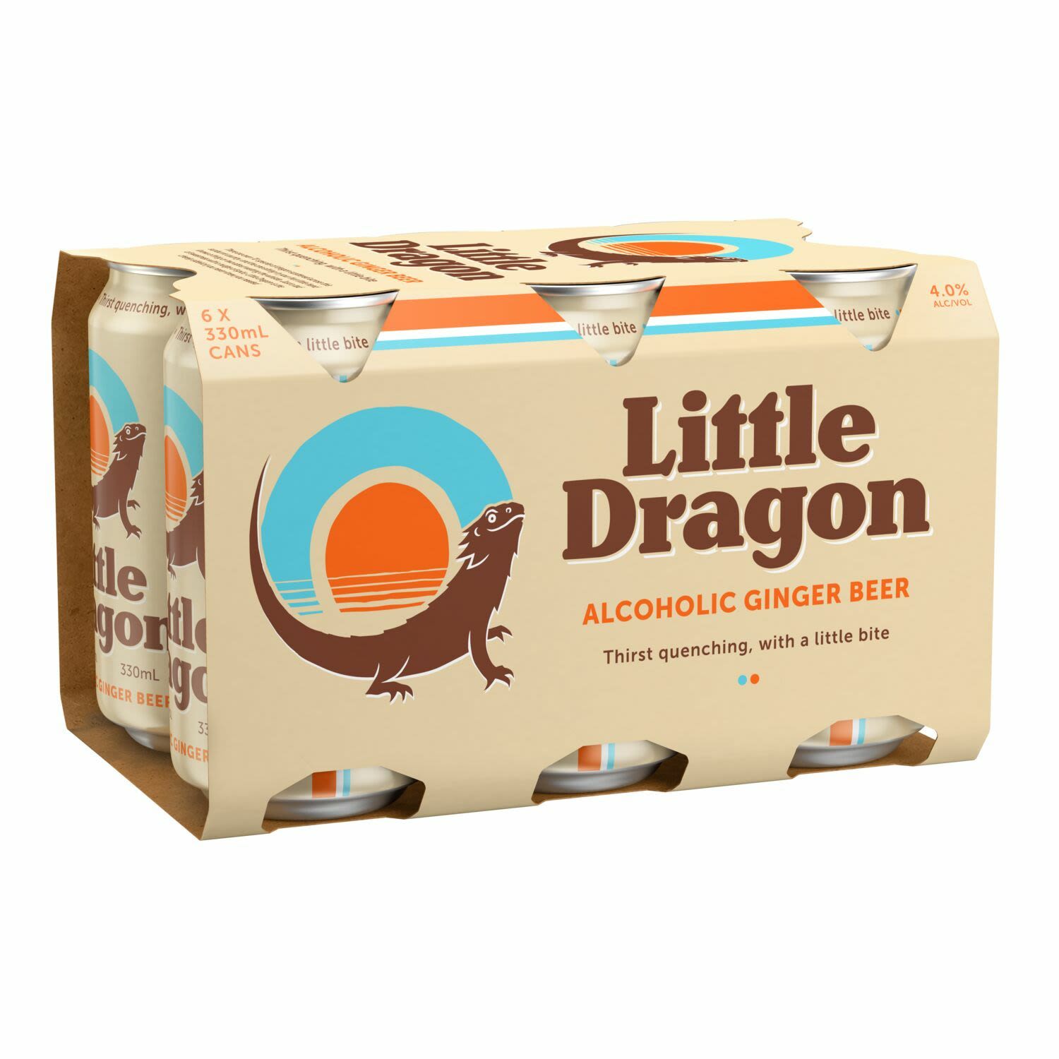 Little Dragon Ginger Beer Can 330mL 6 Pack