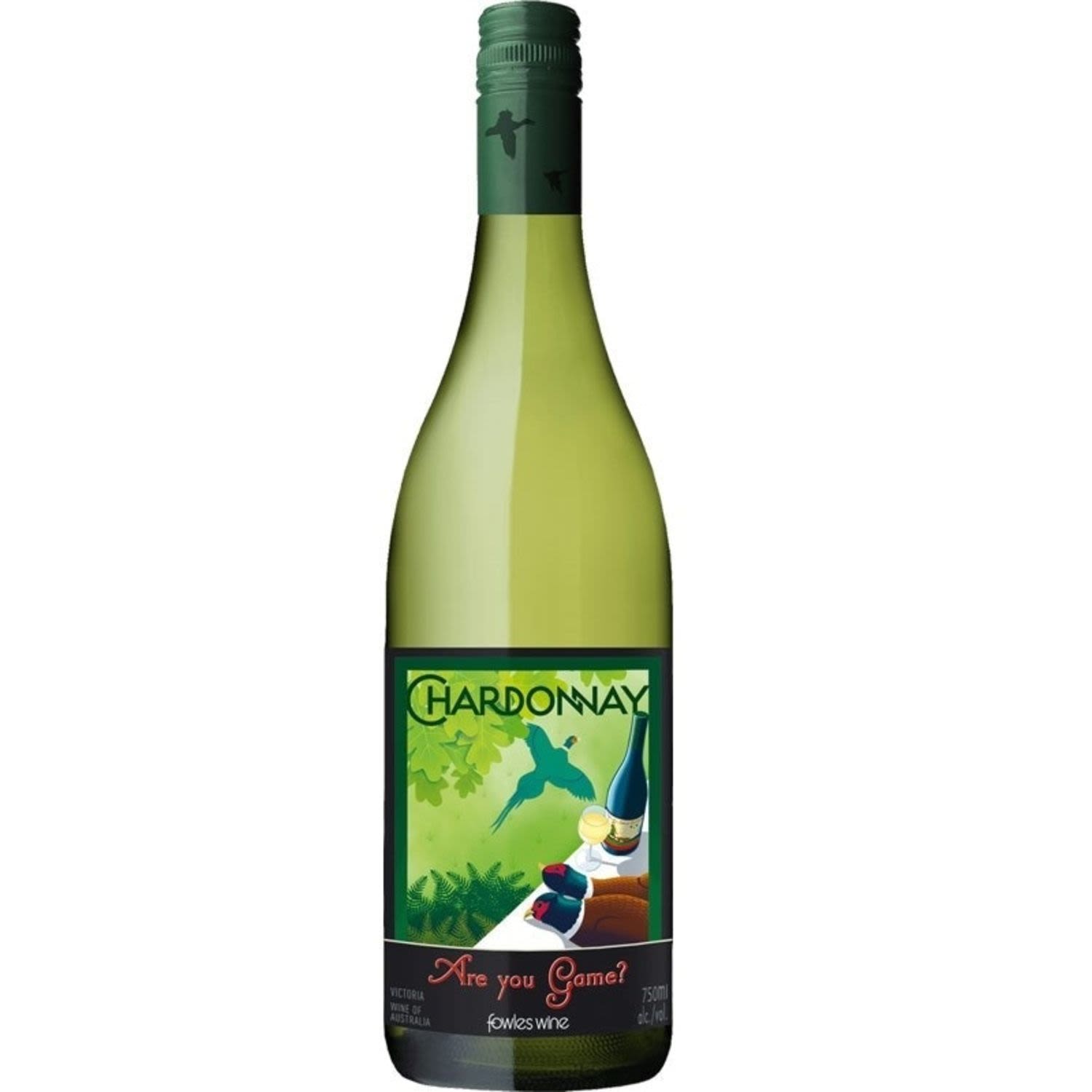 Fowles Wine Are You Game? Chardonnay<br /> <br />Alcohol Volume: 13.50%<br /><br />Pack Format: Bottle<br /><br />Standard Drinks: 8</br /><br />Pack Type: Bottle<br /><br />Country of Origin: Australia<br /><br />Region: Strathbogie Ranges<br /><br />Vintage: '2016<br />