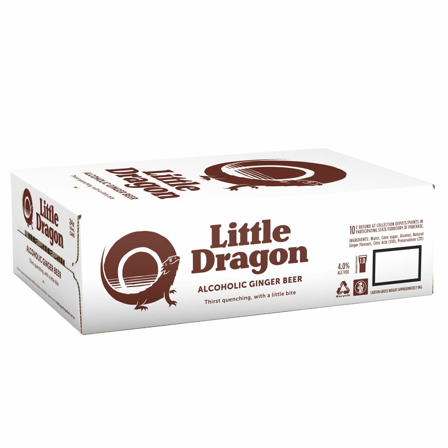 Little Dragon Ginger Beer Can 330mL 24 Pack