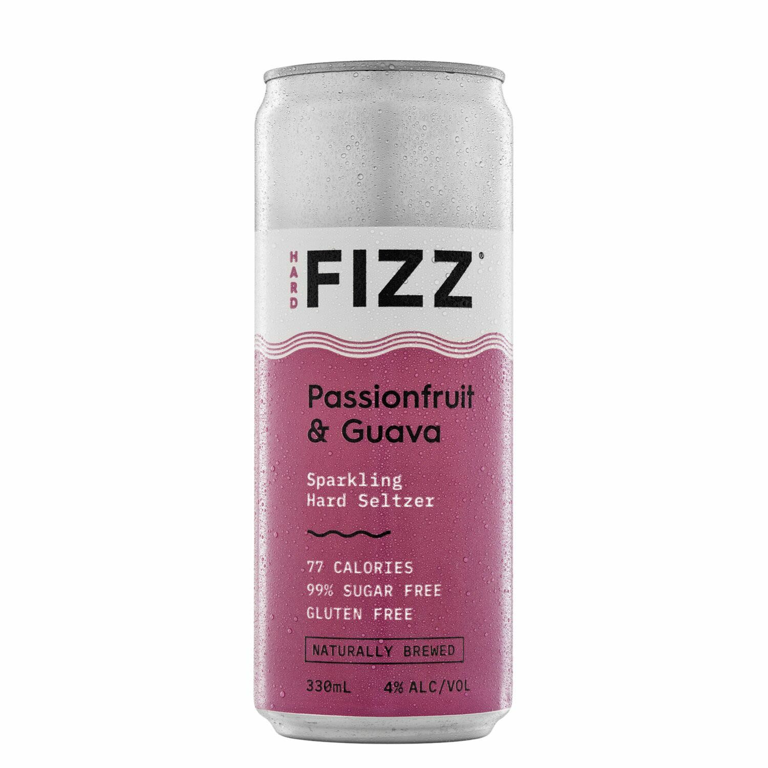 Hard FIZZ Passionfruit & Guava Seltzer 4% Can 330mL