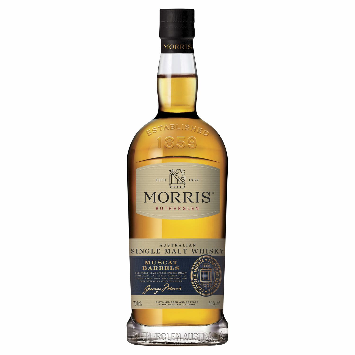 Morris Muscat Barrel Whisky 46% 700mL Bottle