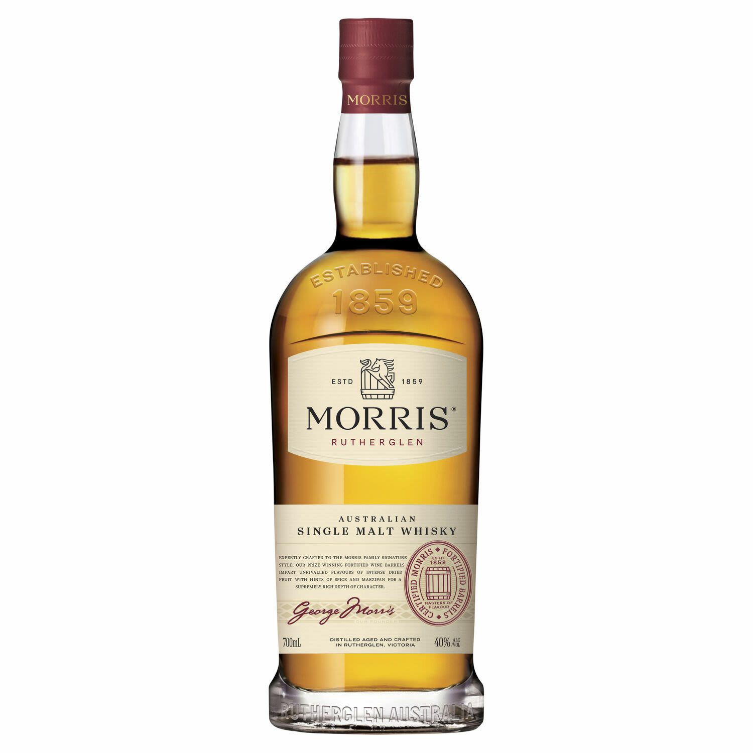 Morris Signature Single Malt Australian Whisky 40% 700mL Bottle