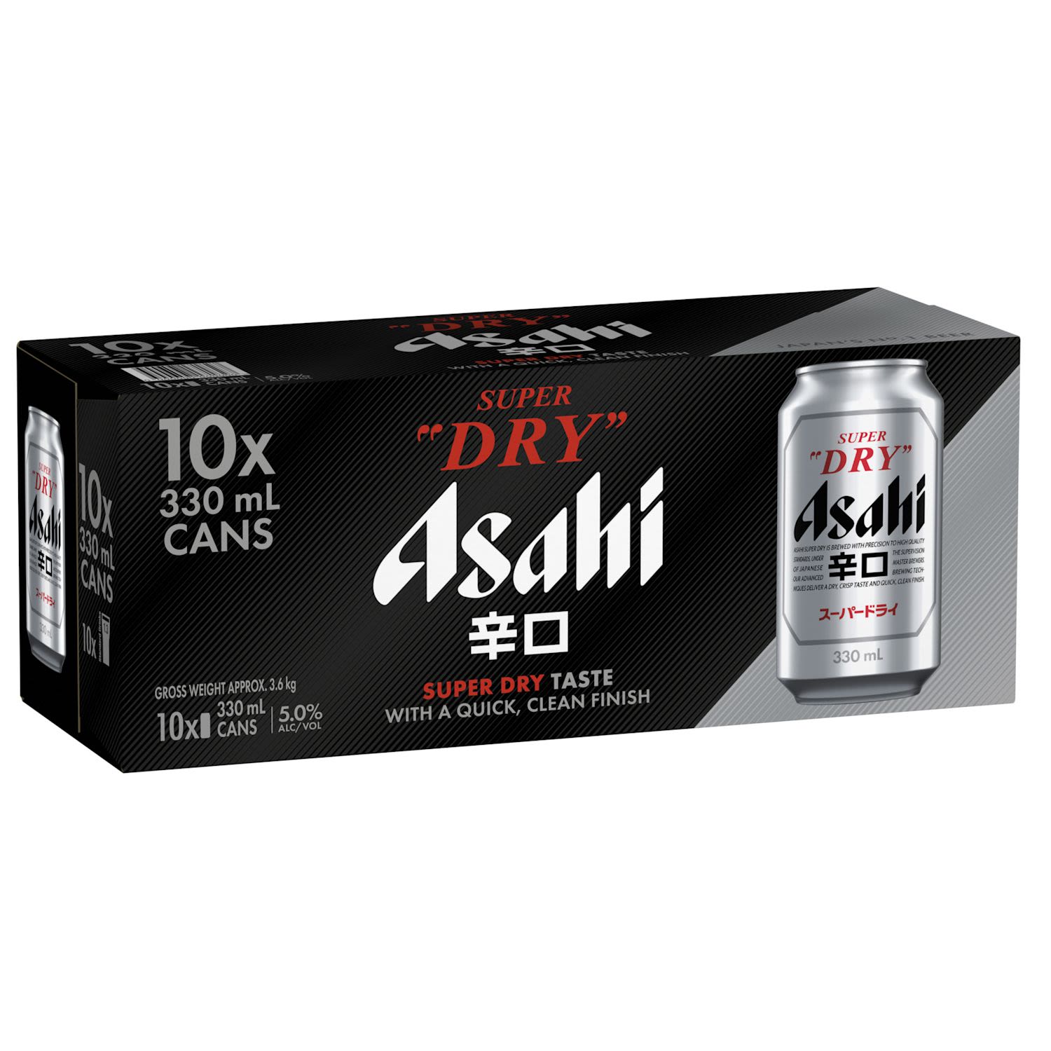 Asahi Super Dry 5% Can 330mL 10 Pack