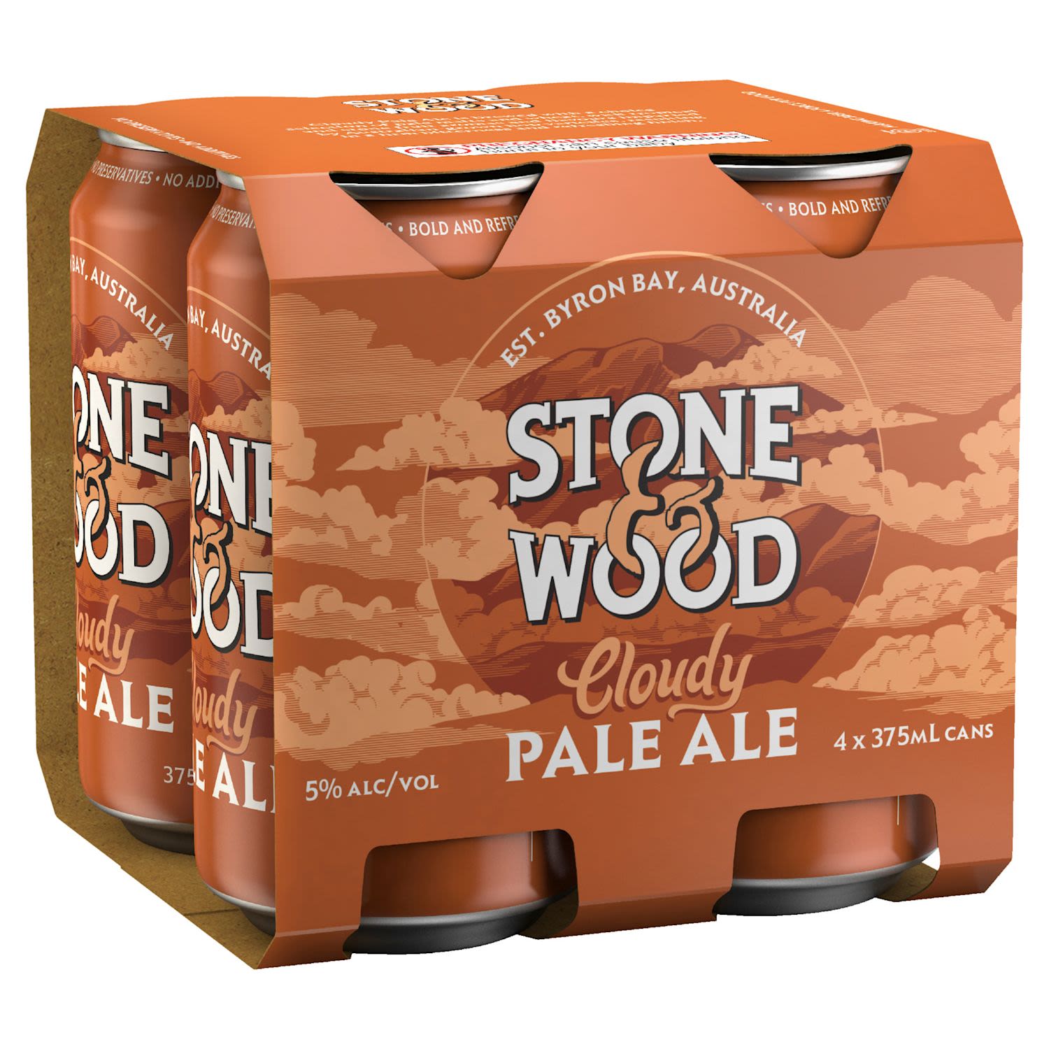 Stone & Wood Cloudy Pale Ale Can 375mL 4 Pack