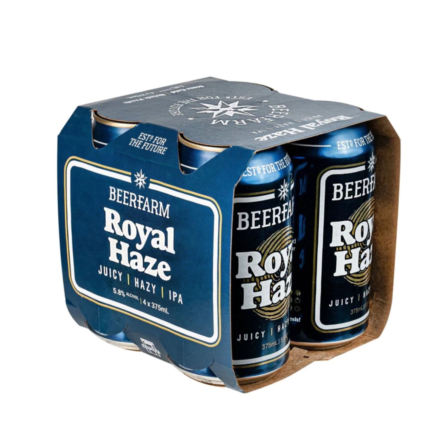 Beerfarm Royal haze IPA Can 375ml 4 Pack
