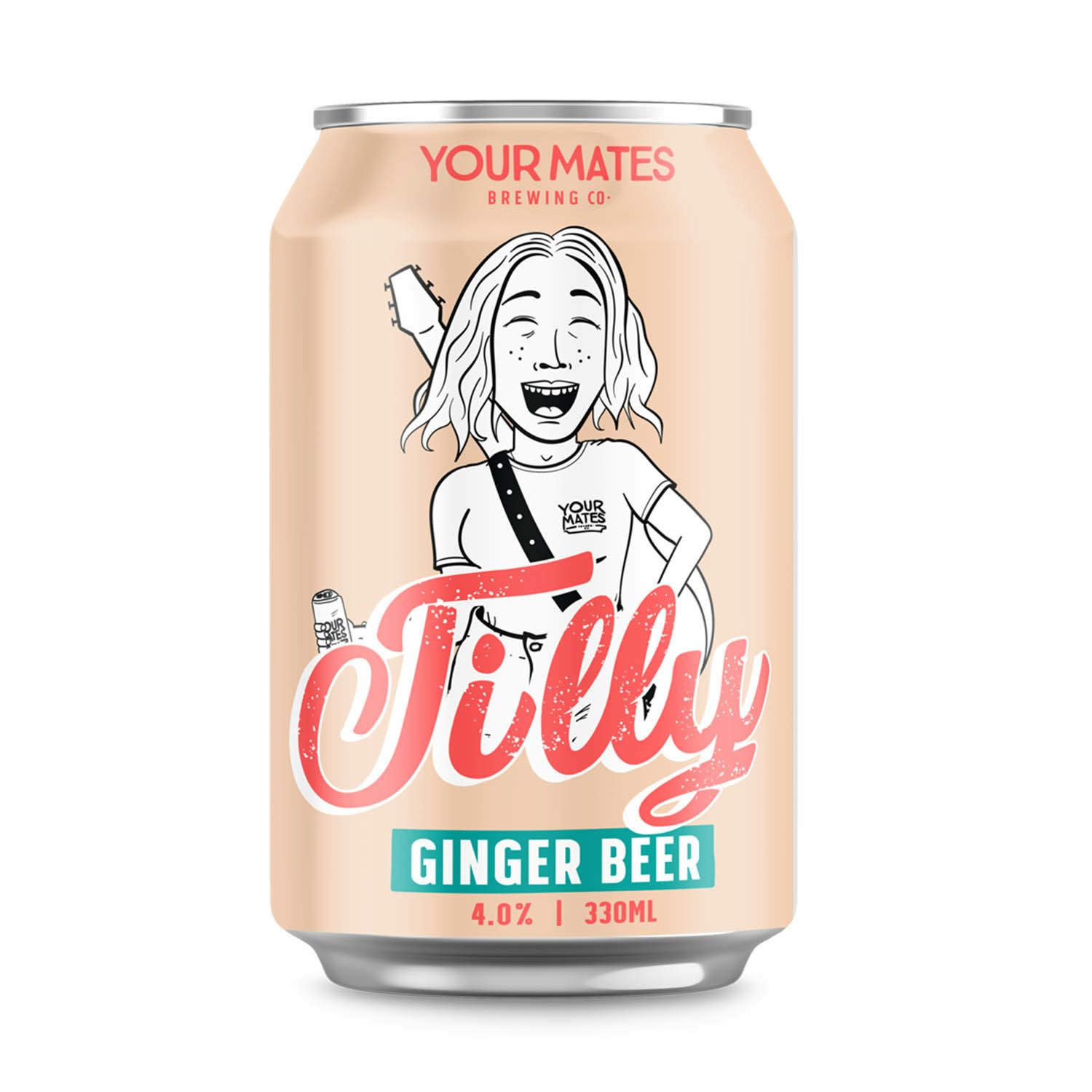 Your Mates Tilly Ginger Beer Can 330mL