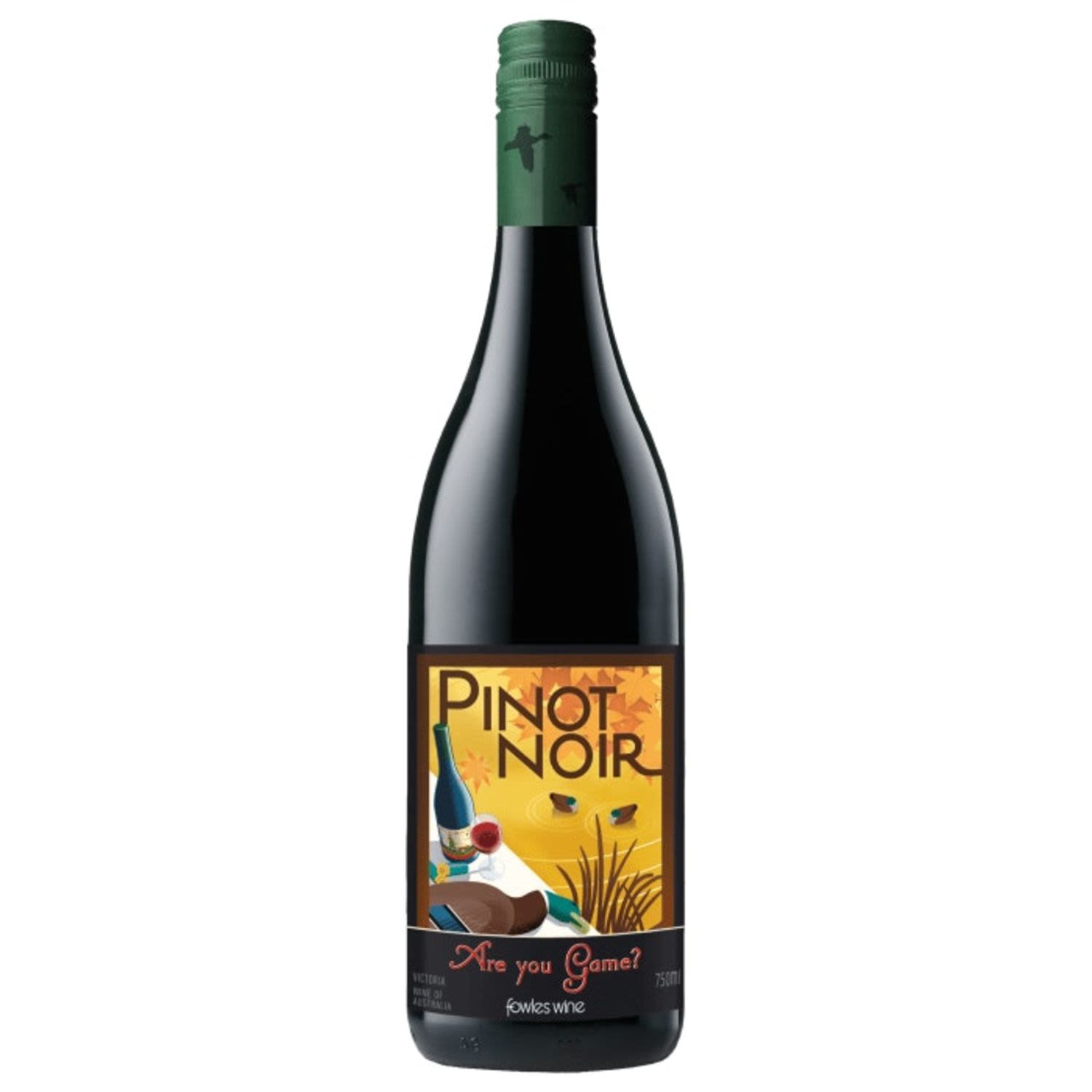 Fowles Wine Are You Game? Pinot Noir<br /> <br />Alcohol Volume: 13.50%<br /><br />Pack Format: Bottle<br /><br />Standard Drinks: 8</br /><br />Pack Type: Bottle<br /><br />Country of Origin: Australia<br /><br />Region: n/a<br /><br />Vintage: '2017<br />