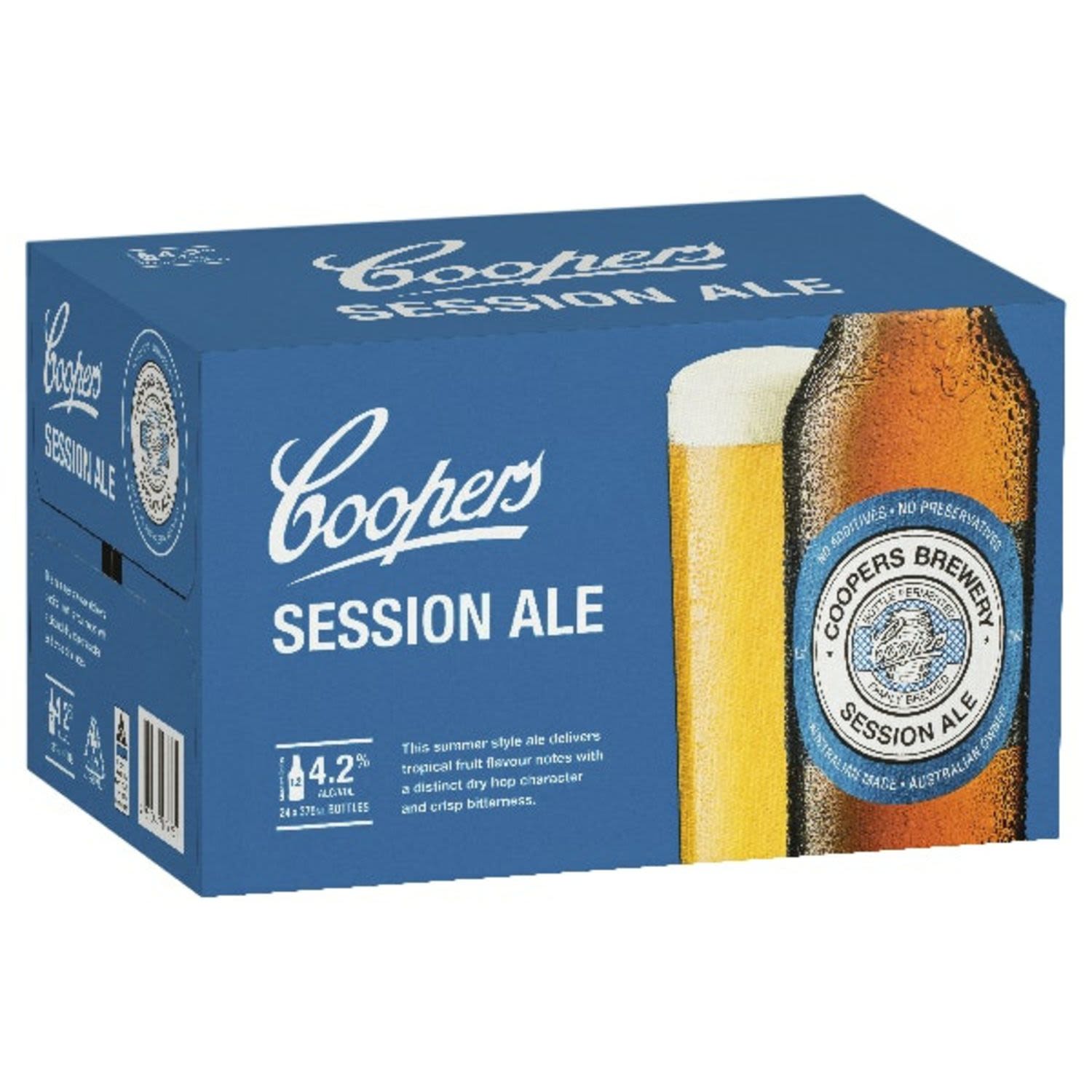 Coopers Session Ale Bottle Case 375mL 24 Pack