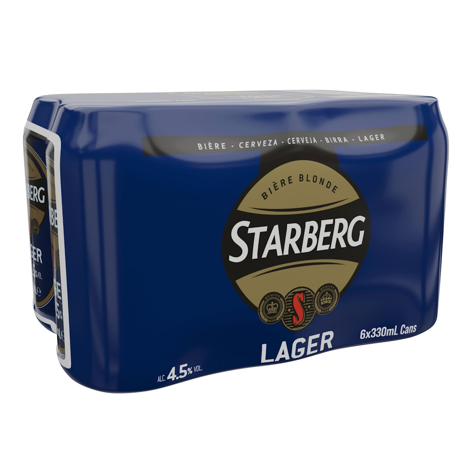Starberg European Lager 4.5% Can 330mL 6 Pack