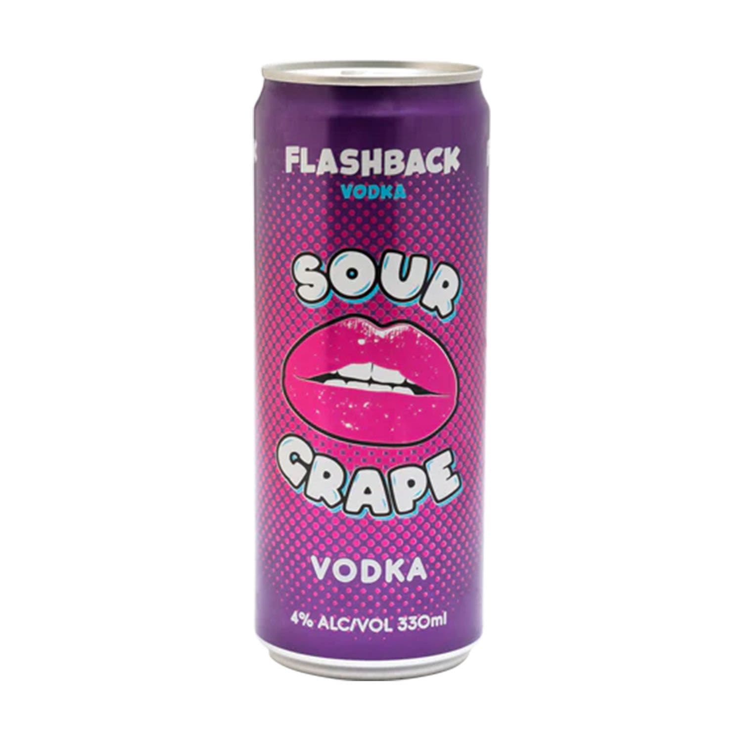 Flashback Vodka & Sour Grape Can 330mL