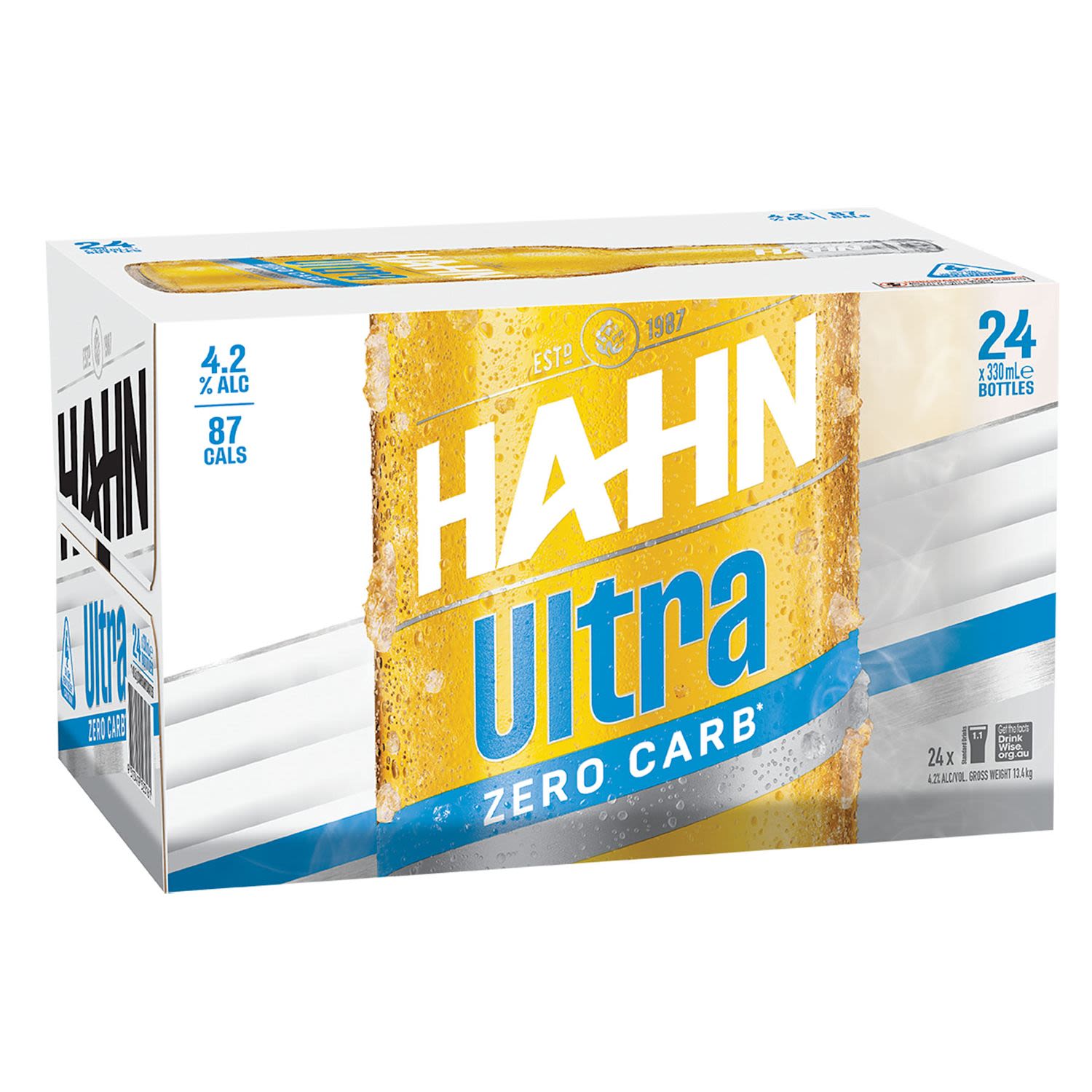 Hahn Ultra IBA Bottle 330mL 24 Pack