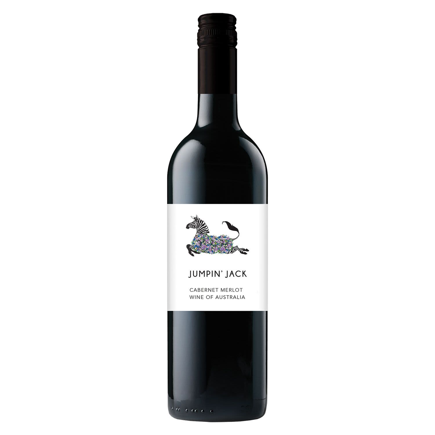Jumpin Jack Cabernet Merlot is round and smooth with classic Cabernet aromas and flavours. The soft, plummy influence of Merlot gives this ample mid-palate plushness while the Cabernet imparts terrific structural integrity. The finish is long and satisfying.<br /> <br />Alcohol Volume: 13.50%<br /><br />Pack Format: Bottle<br /><br />Standard Drinks: 8</br /><br />Pack Type: Bottle<br /><br />Country of Origin: Australia<br /><br />Region: South Eastern Australia<br /><br />Vintage: Vintages Vary<br />