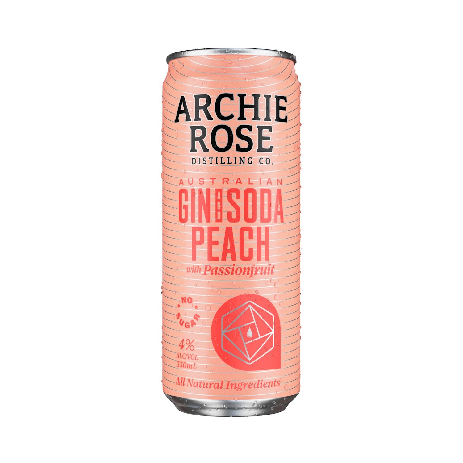 Archie Rose Gin Peach Can 330mL