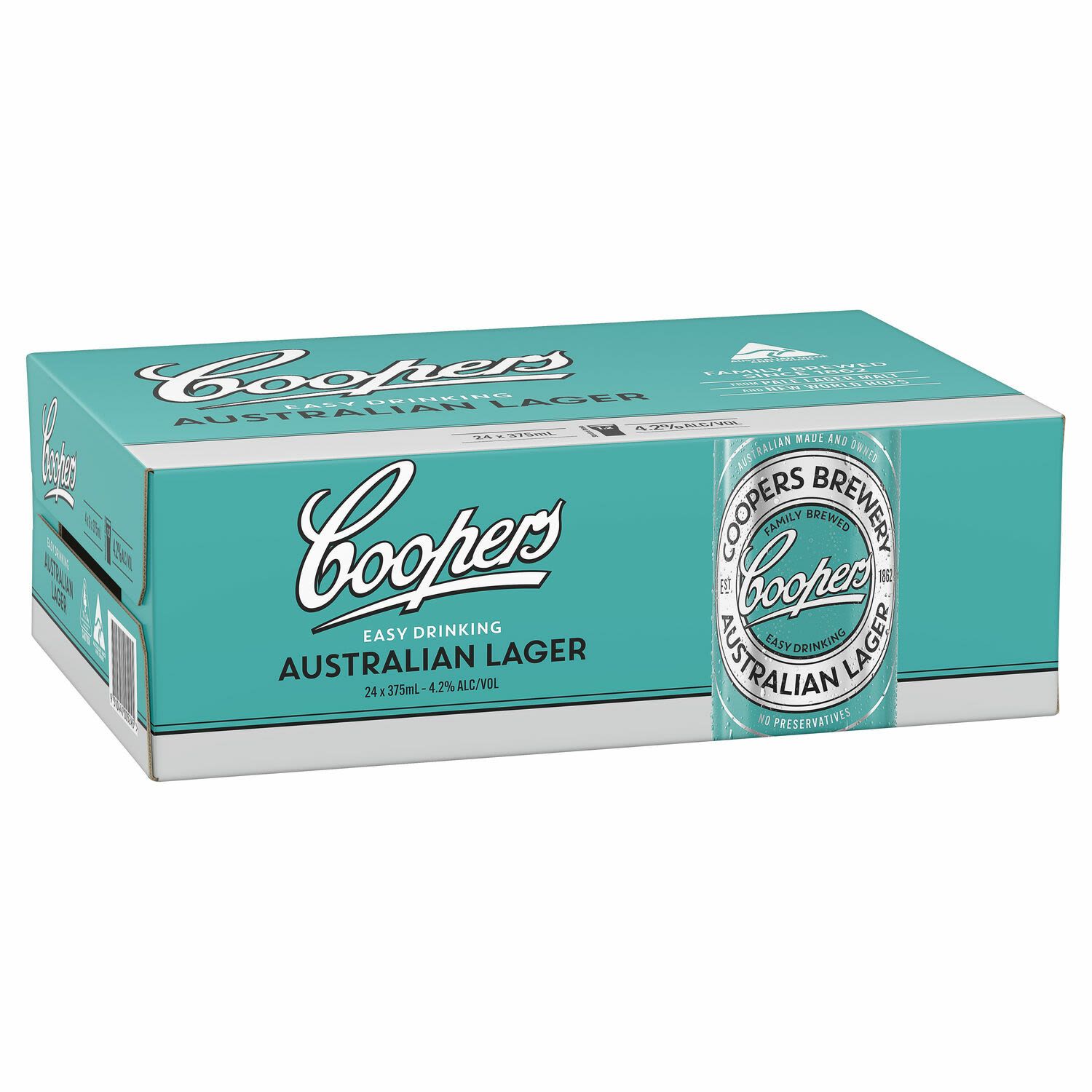 Coopers Australian Lager Can 375mL 24 Pack