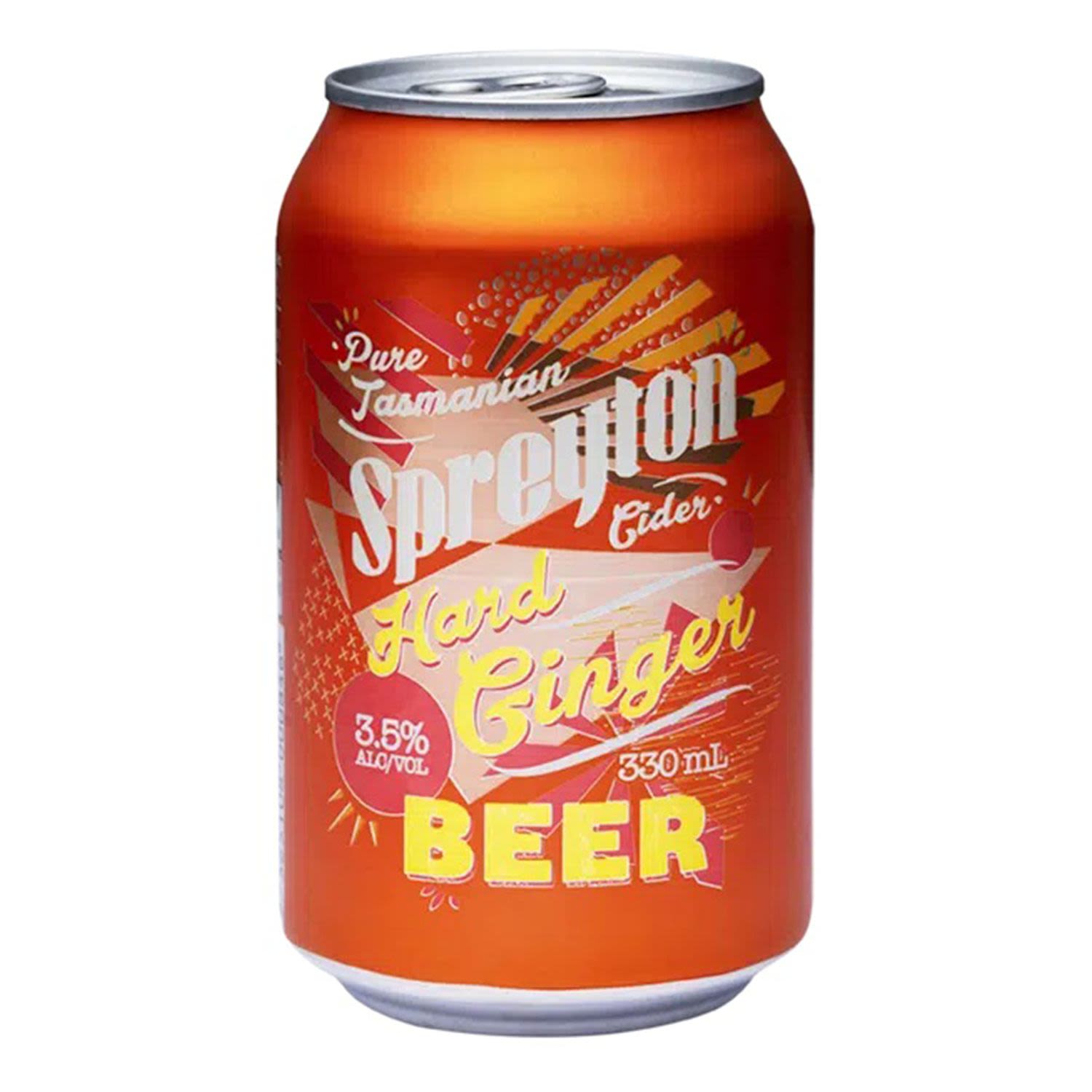 Spreyton Hard Ginger Beer Can 330mL 16 Pack