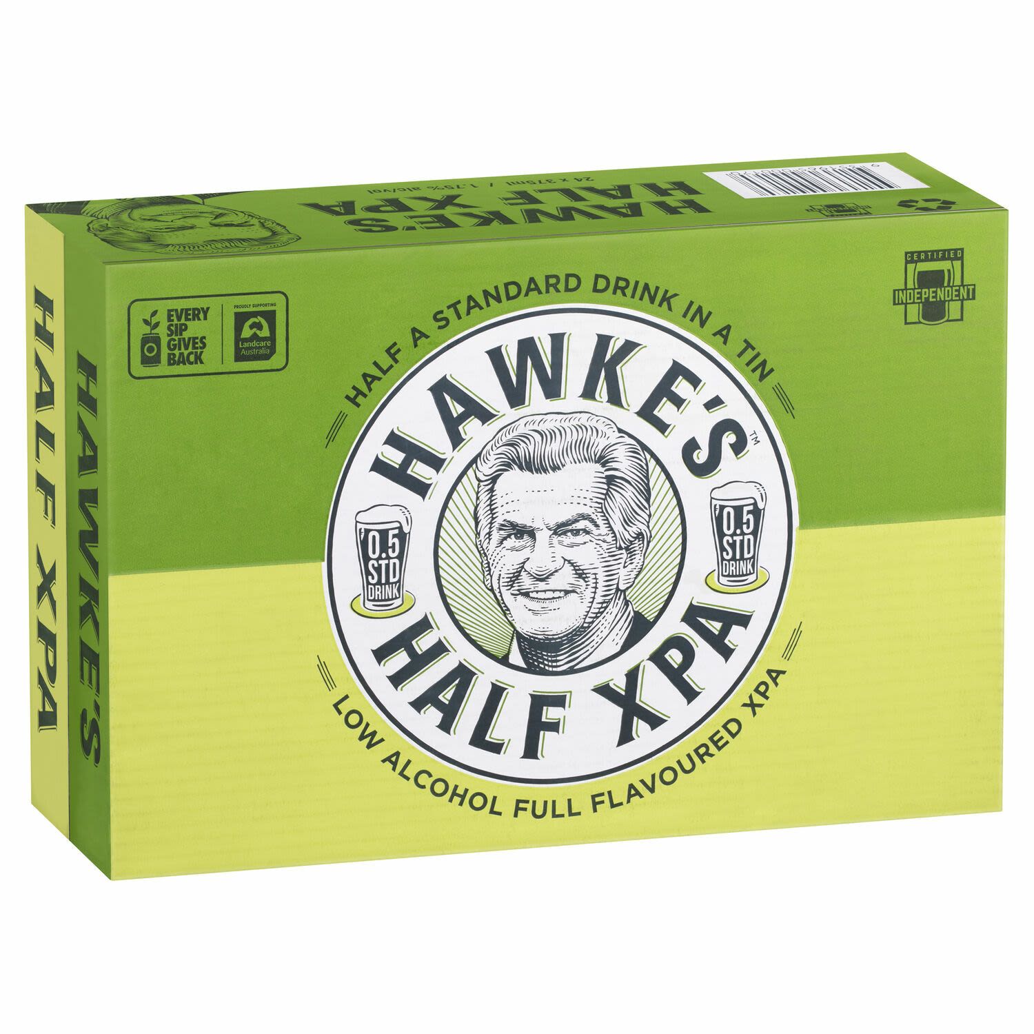 Hawke's Brewing Co. Half XPA Beer Can 375mL 24 Pack