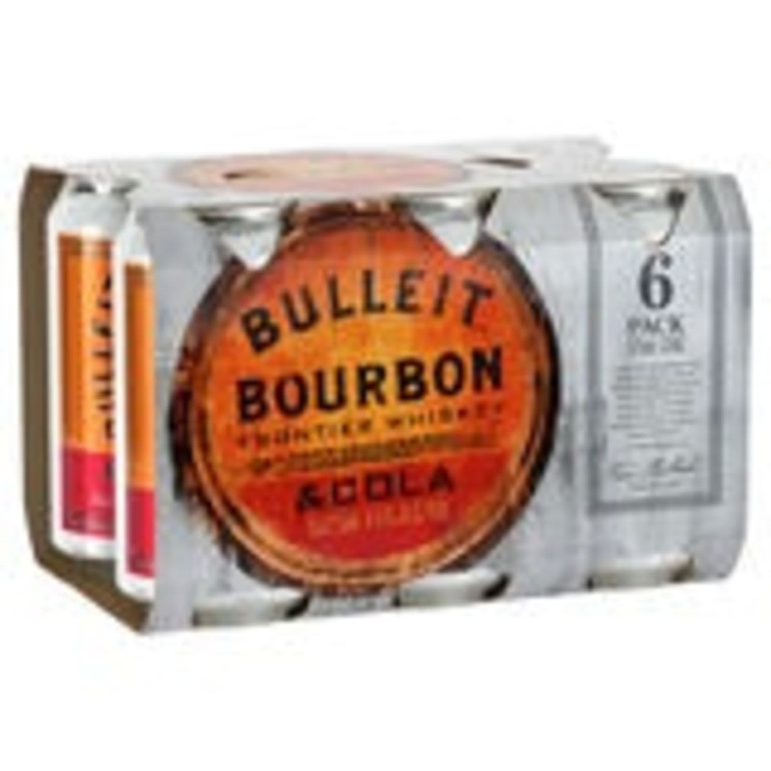 Bulleit Bourbon and Cola 4.5% Can 375mL 6 Pack