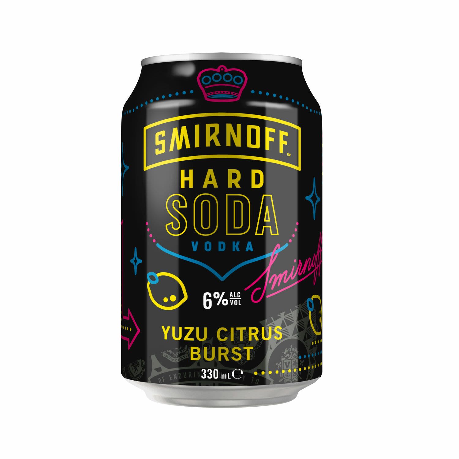 Smirnoff Soda Yuzu Citrus Burst Can 330mL