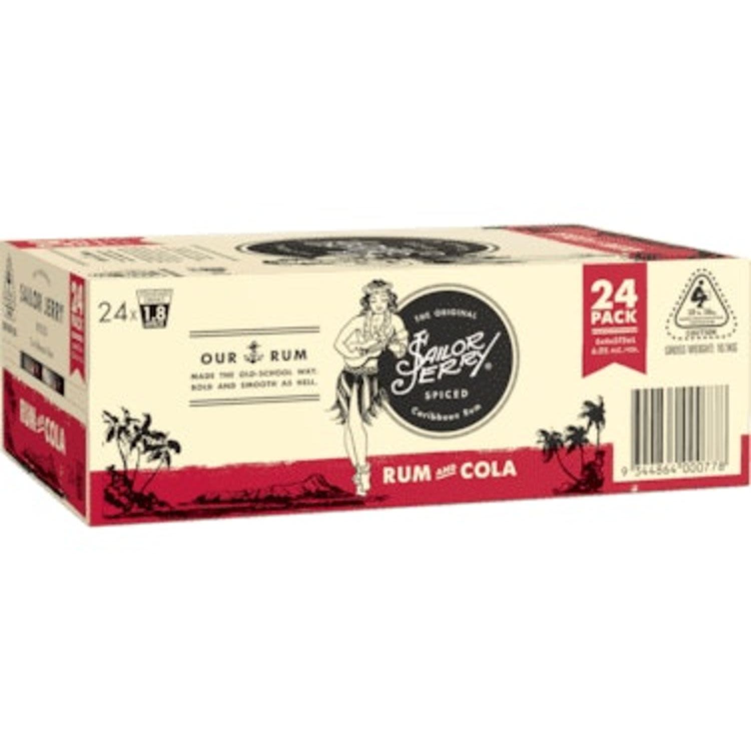 Sailor Jerry Rum & Cola 6% Can 375mL 24 Pack