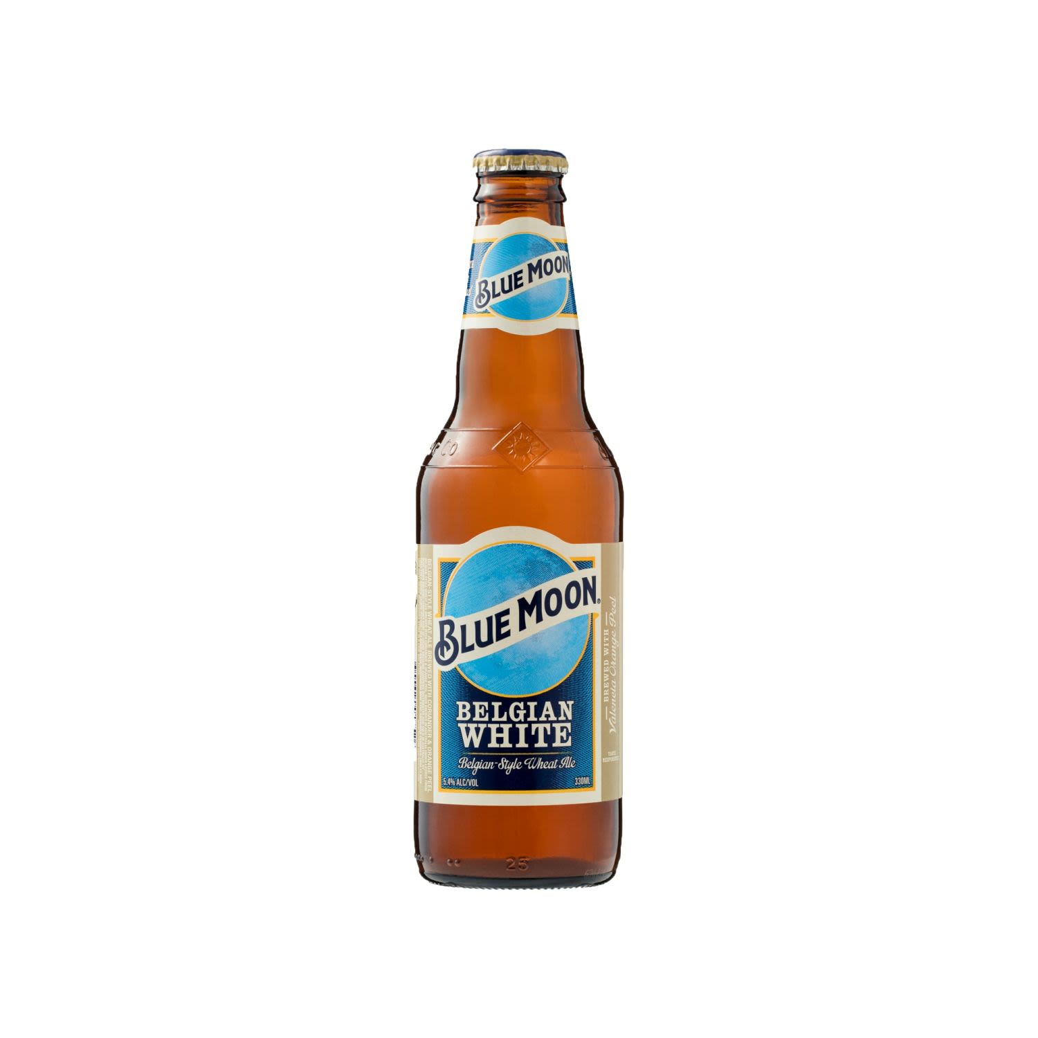 Blue Moon is a delicious handcrafted beer.<br /> <br />Alcohol Volume: 5.40%<br /><br />Pack Format: Bottle<br /><br />Standard Drinks: 1.5</br /><br />Pack Type: Bottle<br /><br />Country of Origin: USA<br />